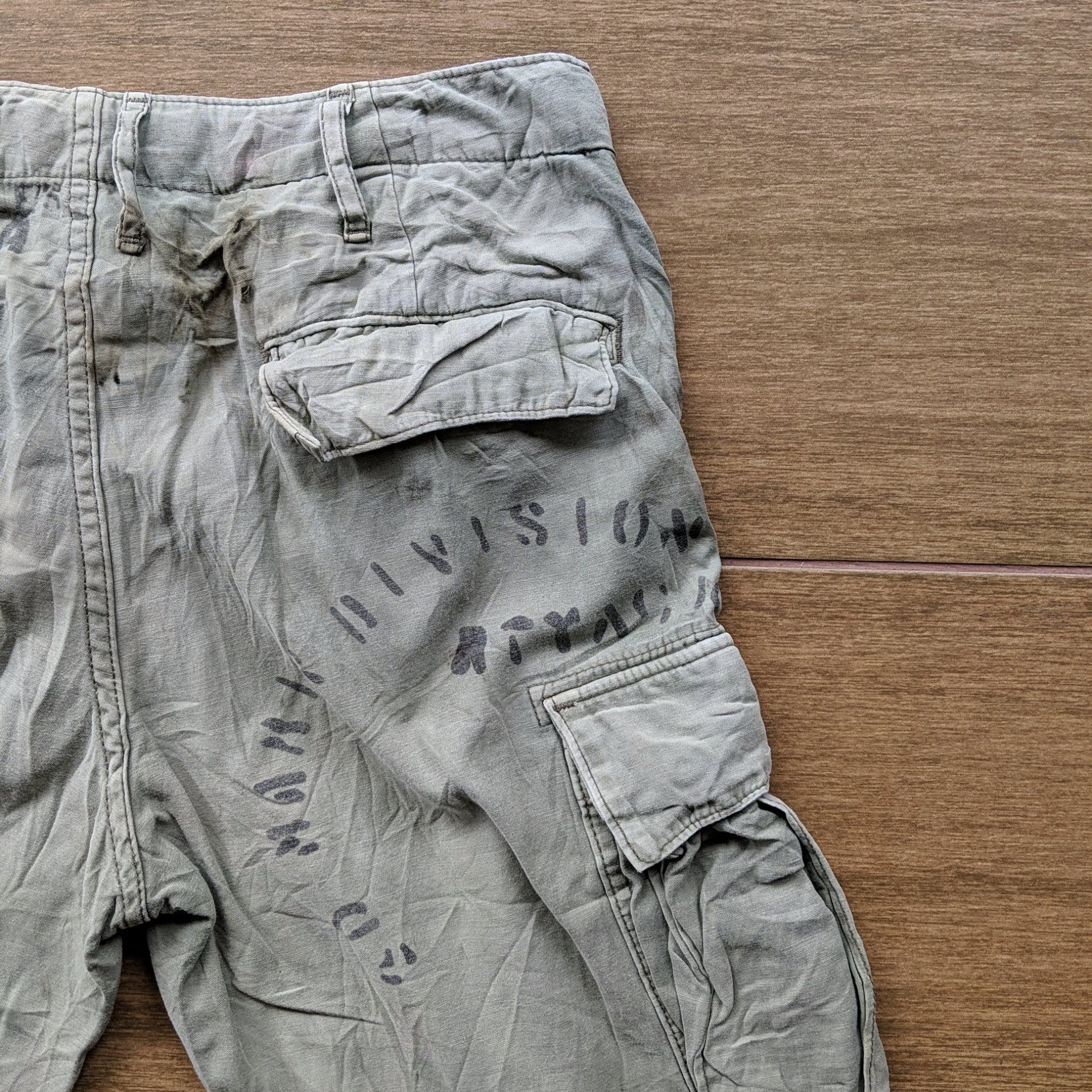 Japanese Brand Vintage Denim Duncaree Cargo Tactical Trousers Pants Size US 29 - 7 Thumbnail
