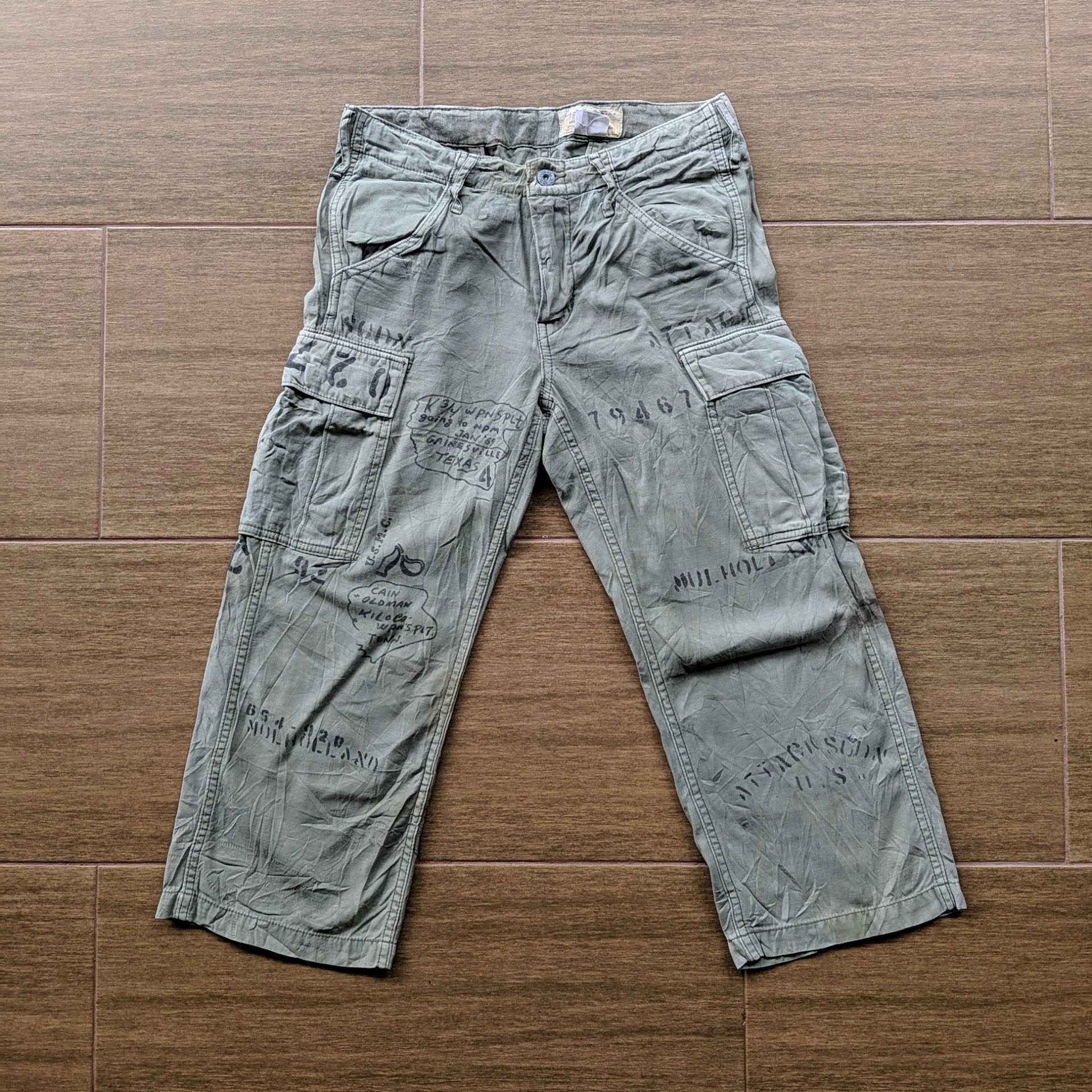 Japanese Brand Vintage Denim Duncaree Cargo Tactical Trousers Pants Size US 29 - 2 Thumbnail