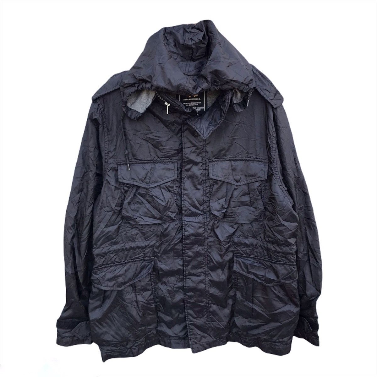 Alpha Industries Alpha field nylon jacket hoodie Size US XL / EU 56 / 4 - 1 Thumbnail