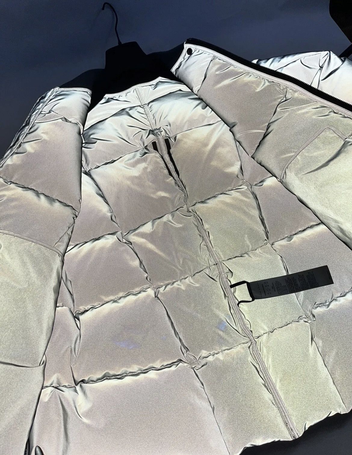 Rick Owens RICK OWENS Reflex Oversized Quilted Reflective Jacket Size US XL / EU 56 / 4 - 5 Thumbnail