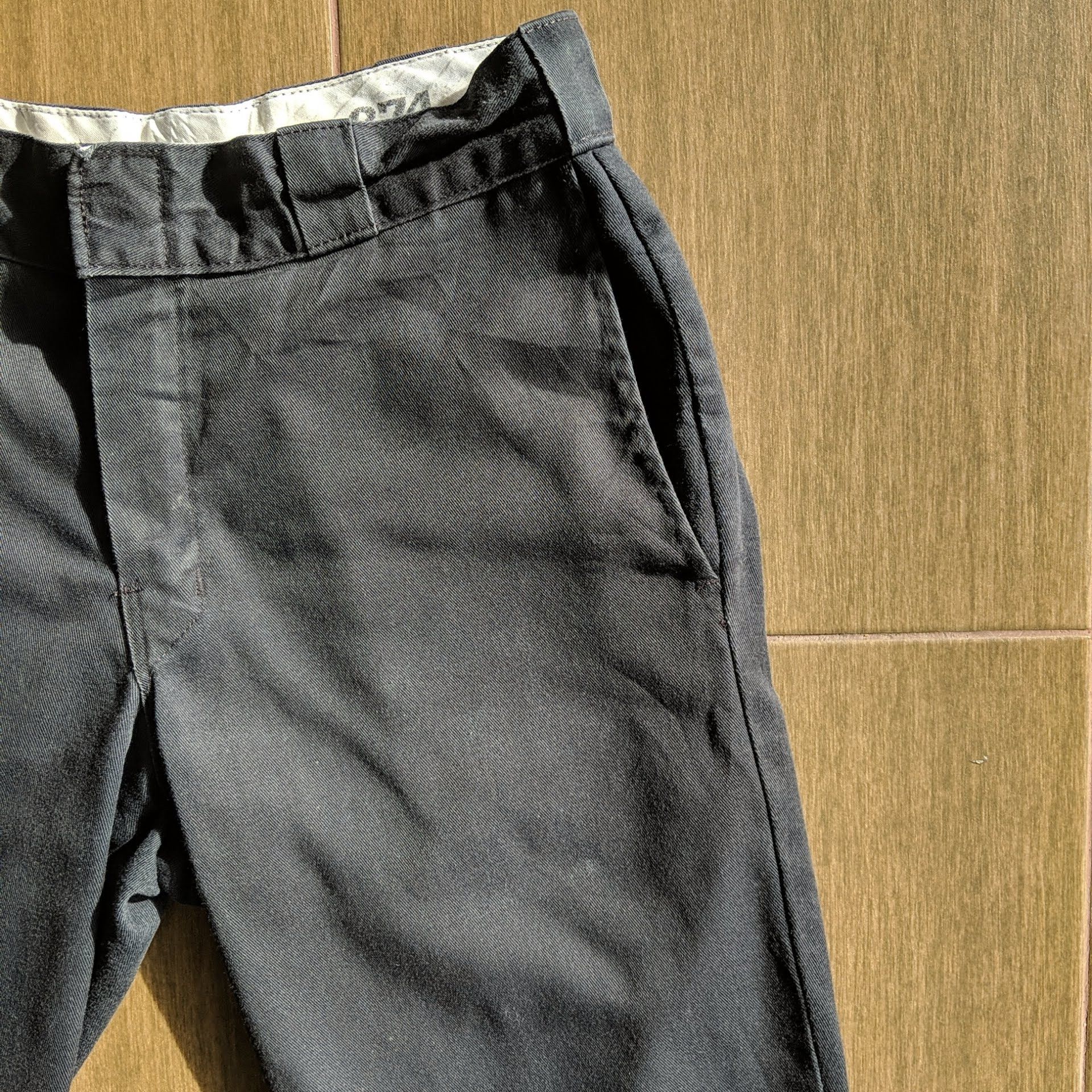 Dickies W28 Vintage Dickies 874 Trousers Black Casual Pants Size US 28 / EU 44 - 4 Thumbnail