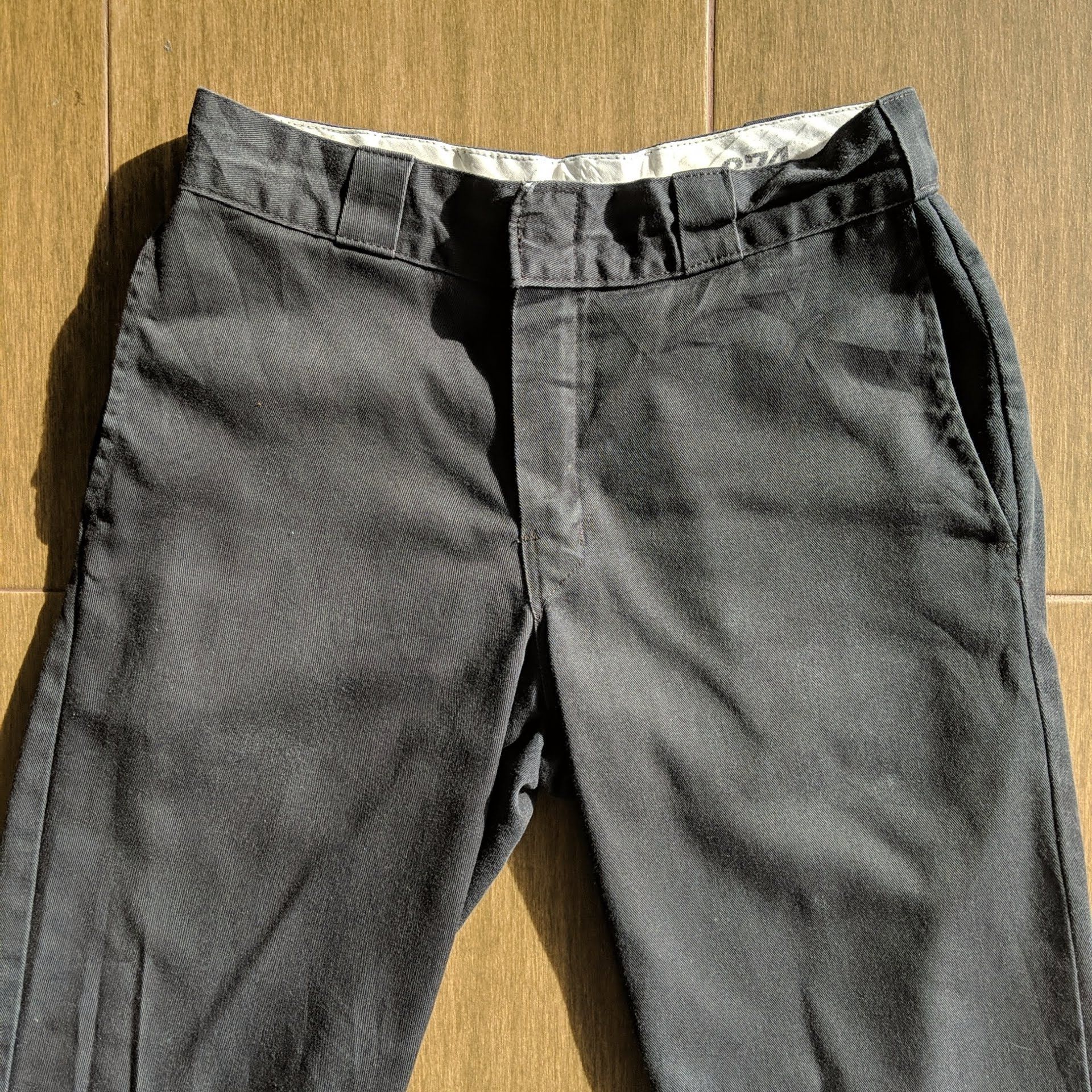 Dickies W28 Vintage Dickies 874 Trousers Black Casual Pants Size US 28 / EU 44 - 2 Thumbnail