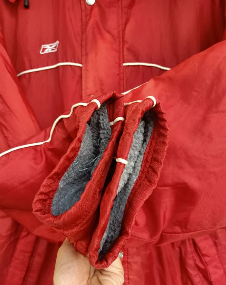 Reebok × Vintage Sun Faded Reebok Long Jacket Sherpa Embroidery Size US L / EU 52-54 / 3 - 4 Thumbnail