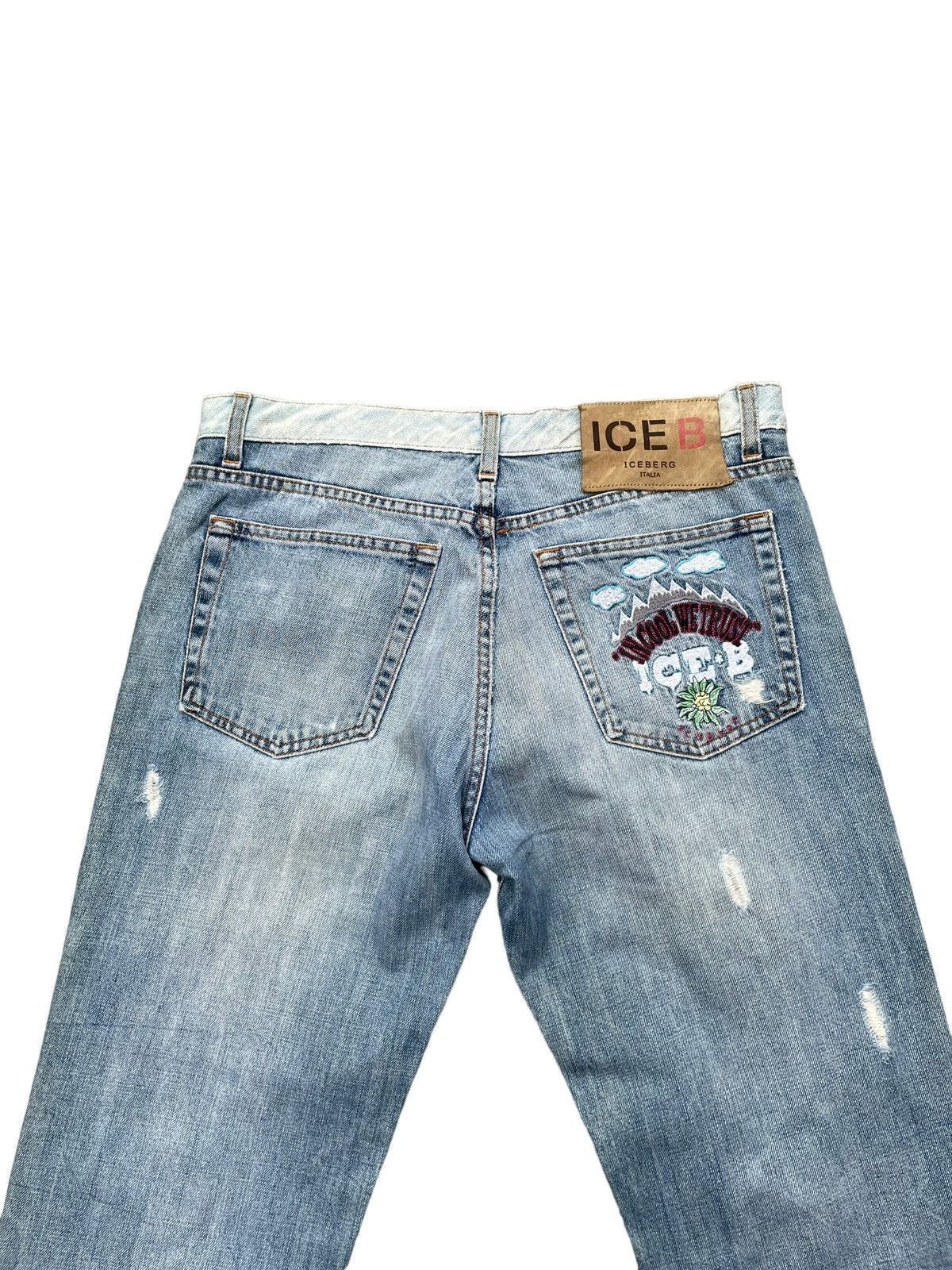 Iceberg Vintage Iceberg Ice B Distresed Denim Size US 34 / EU 50 - 10 Thumbnail