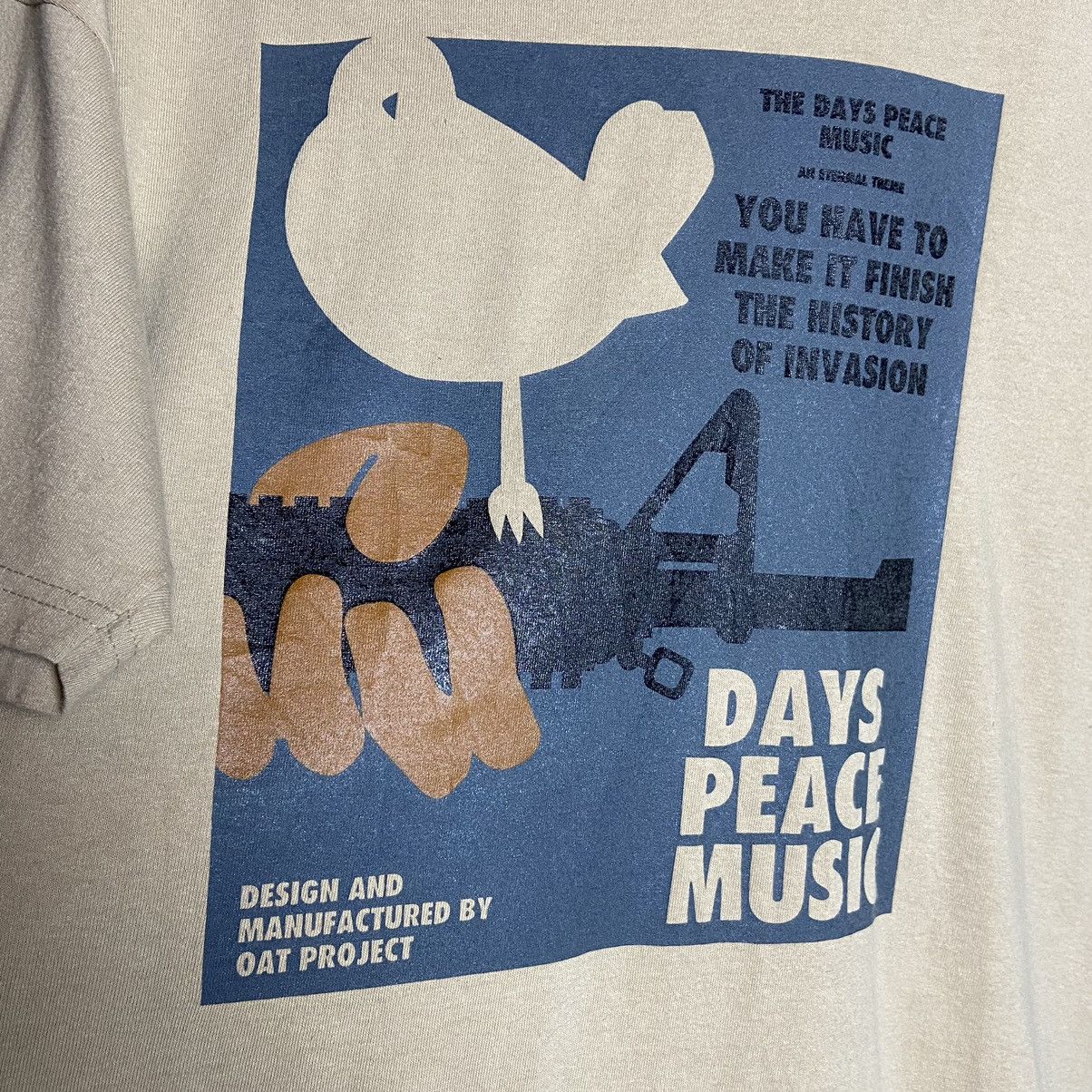 Octopus × Vintage Vintage 90s Octopus Army Woodstock Parody T-Shirt Size US XL / EU 56 / 4 - 2 Thumbnail