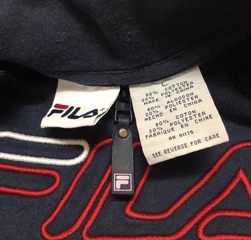 Fila Vintage 90s fila sweatshirt big logo Size US L / EU 52-54 / 3 - 3 Thumbnail