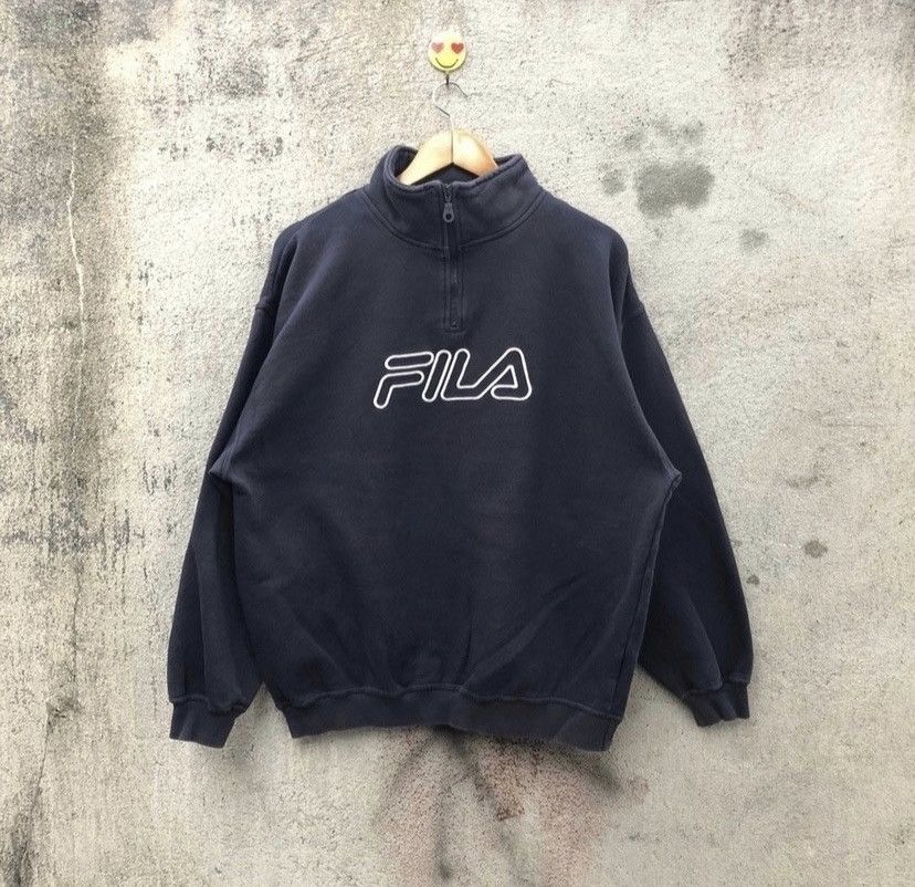 Fila Vintage 90s fila sweatshirt big logo Size US XL / EU 56 / 4 - 1 Thumbnail
