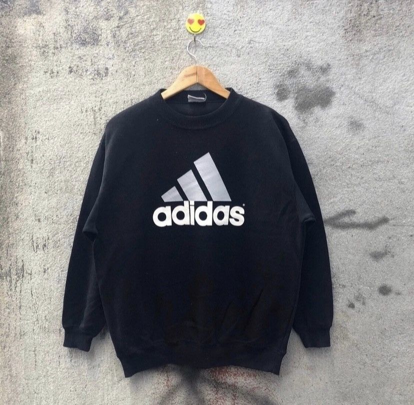 Adidas Vintage 90s Adidas Equipment Sweatshirt Size US M / EU 48-50 / 2 - 1 Thumbnail