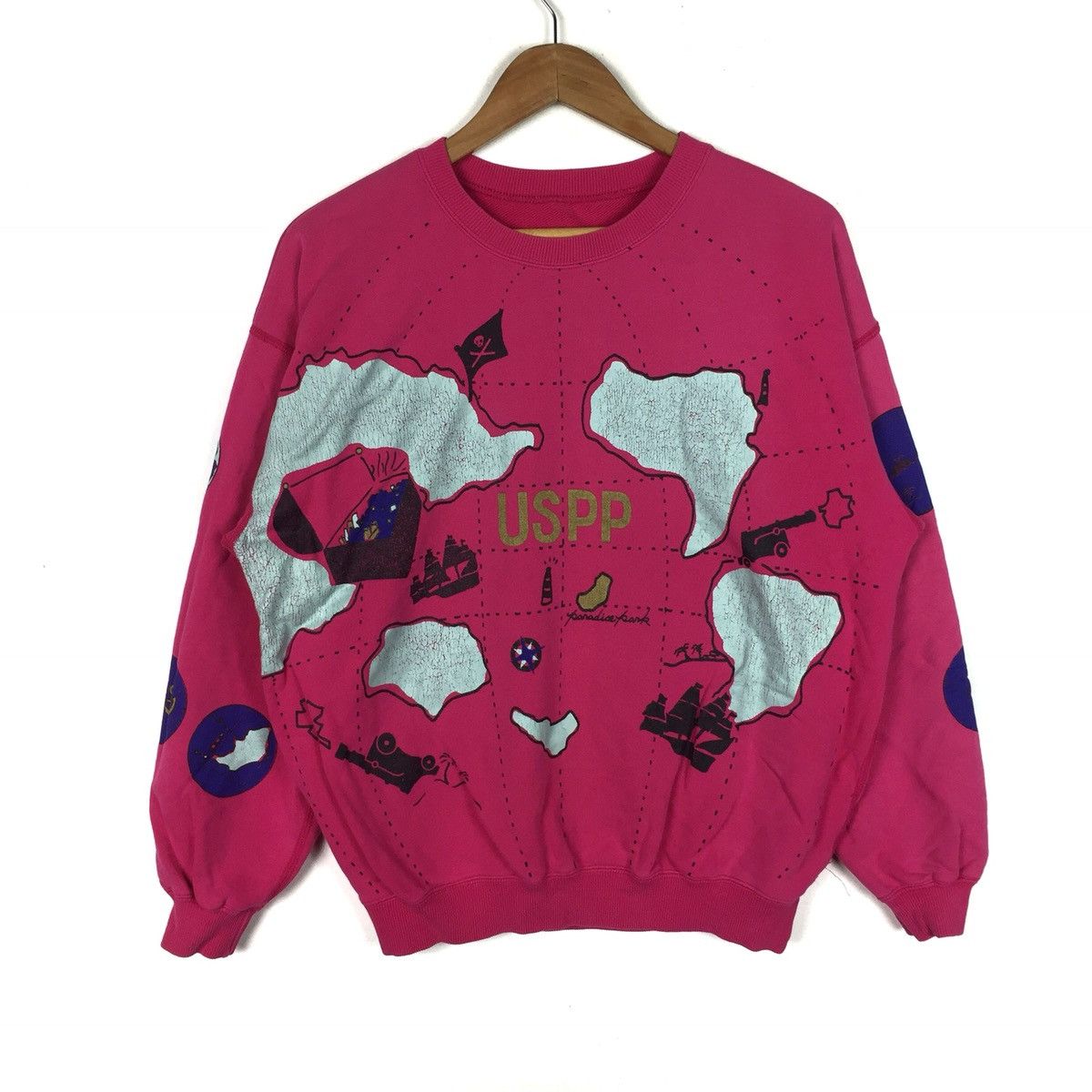 Vintage Uspp Sweatshirt Full print Crewneck casual Size US M / EU 48-50 / 2 - 1 Thumbnail