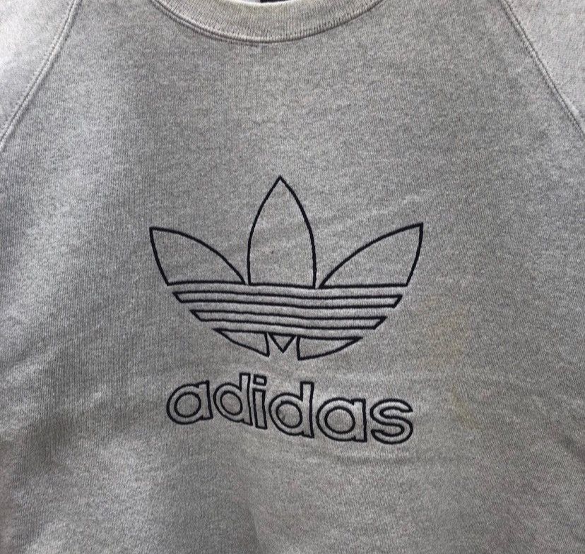 Adidas Vintage 90s Adidas sweatshirt Big Logo Size US XL / EU 56 / 4 - 2 Thumbnail