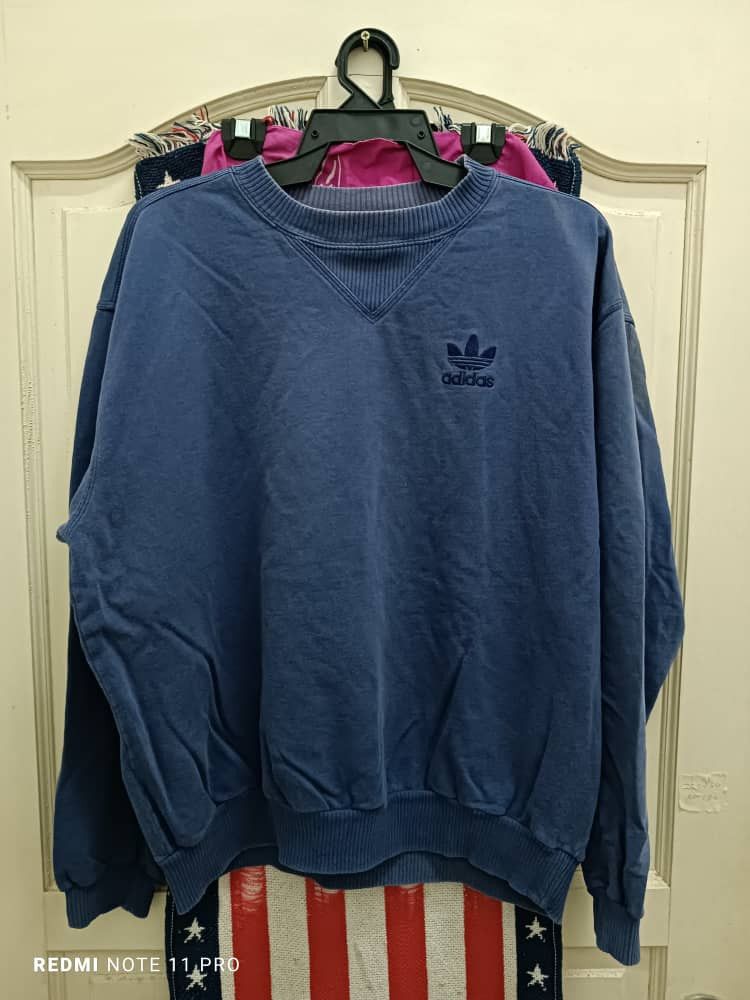 Adidas × Vintage VINTAGE ADIDAS TREFOIL SWEATSHIRT Size US XL / EU 56 / 4 - 1 Thumbnail