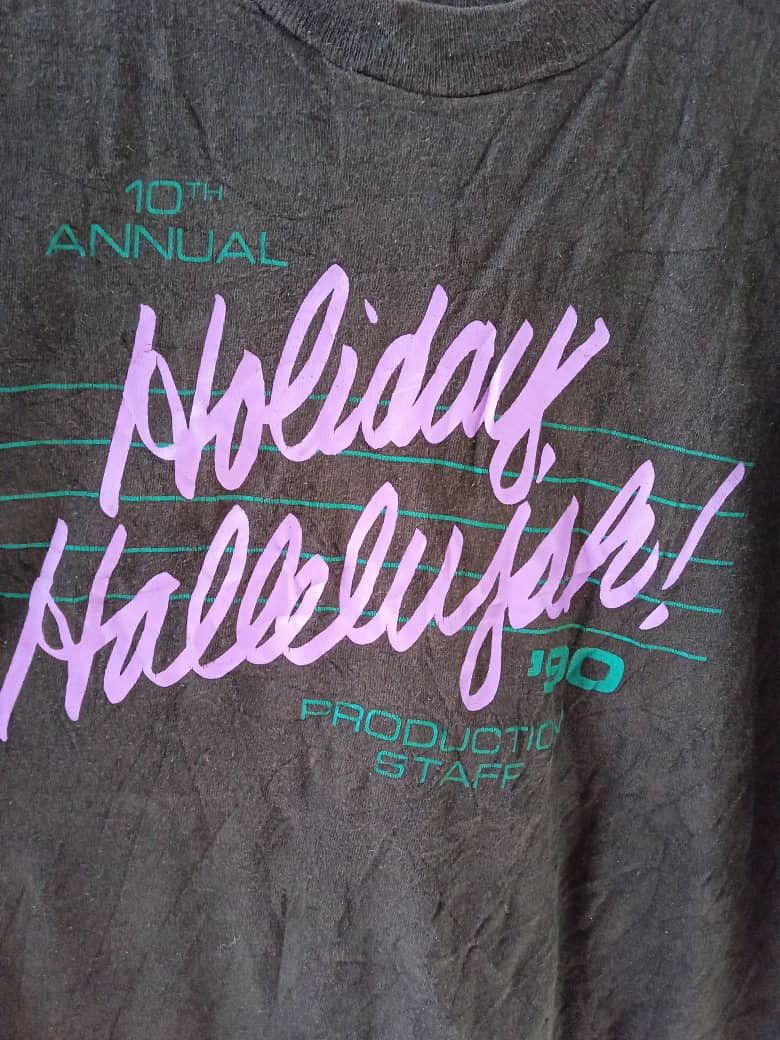 Holiday Brand × Vintage 🔥MAI BELI🔥 VINTAGE 90s HOLIDAY HALLELUJAH TSHIRT Size US XL / EU 56 / 4 - 3 Thumbnail