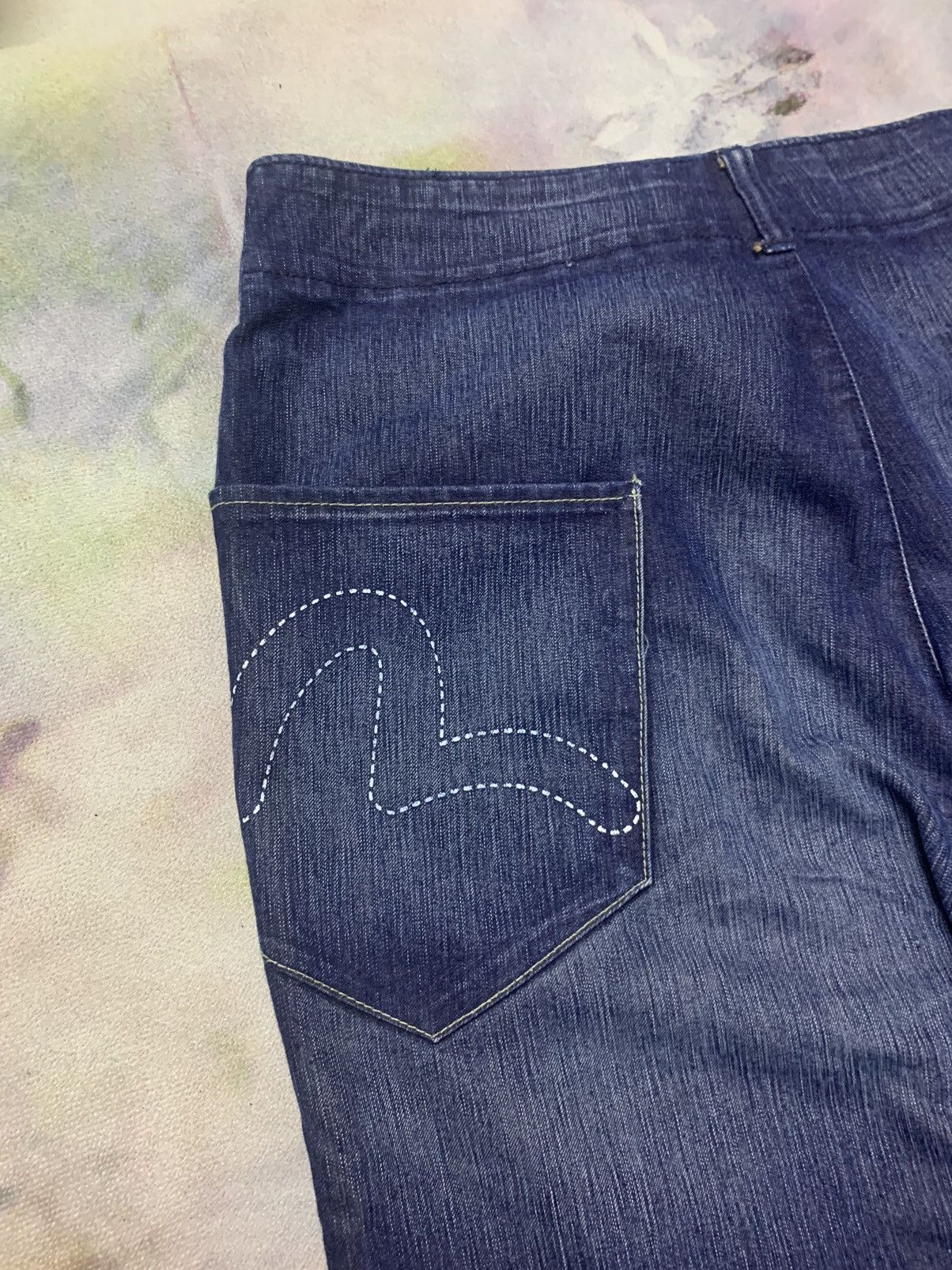 Evisu Evisu Genes Straight Loose Washed Jeans Size US 35 - 3 Thumbnail