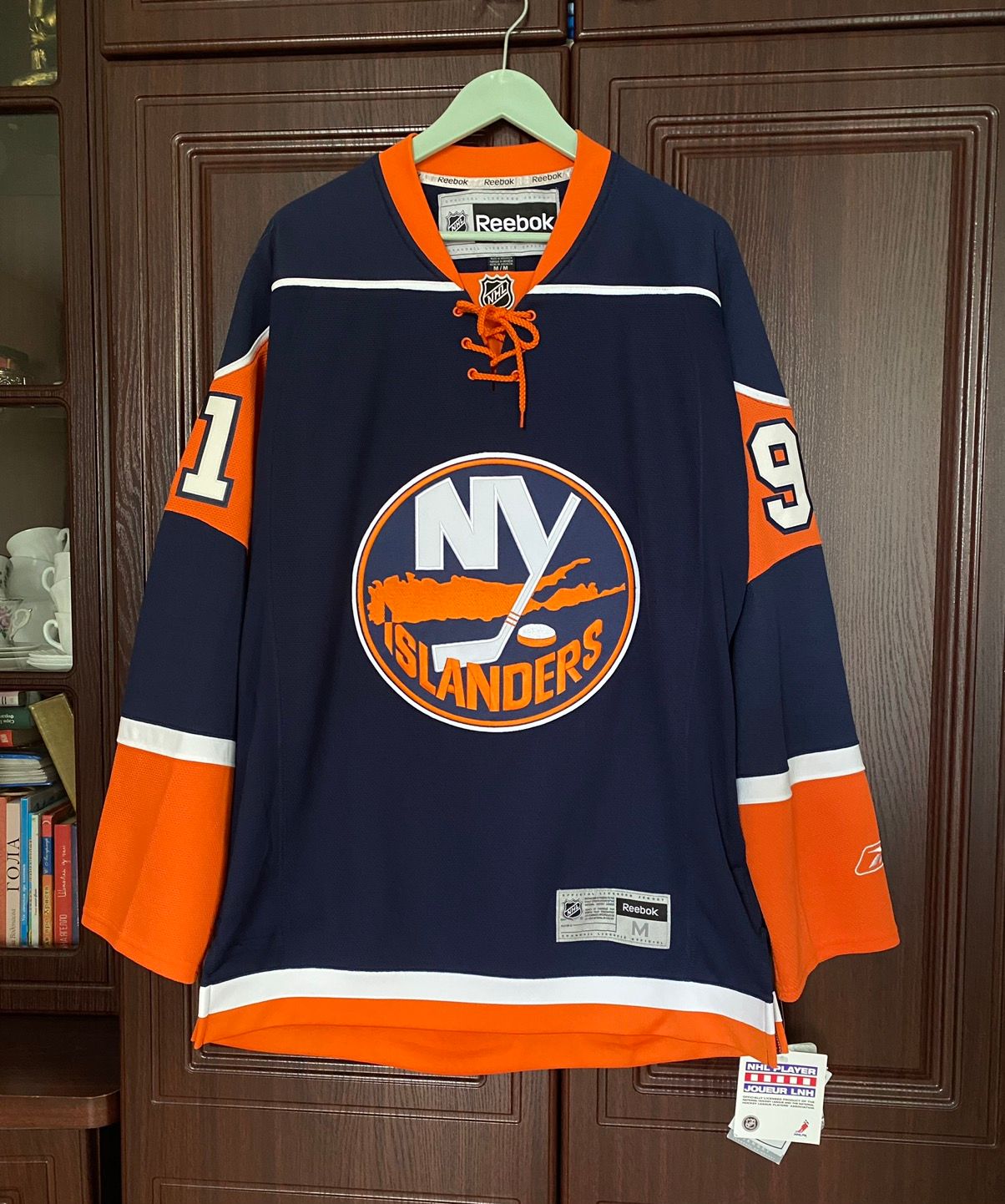 NHL Men's New York Islanders #91 John Tavares Reebok Edge Premier