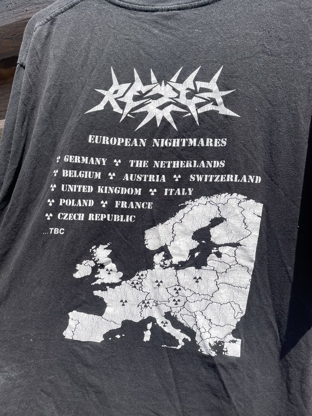 Band Tees Rezet European Nightmares tour vintage t-shirt tee rock Size US XXL / EU 58 / 5 - 14 Thumbnail