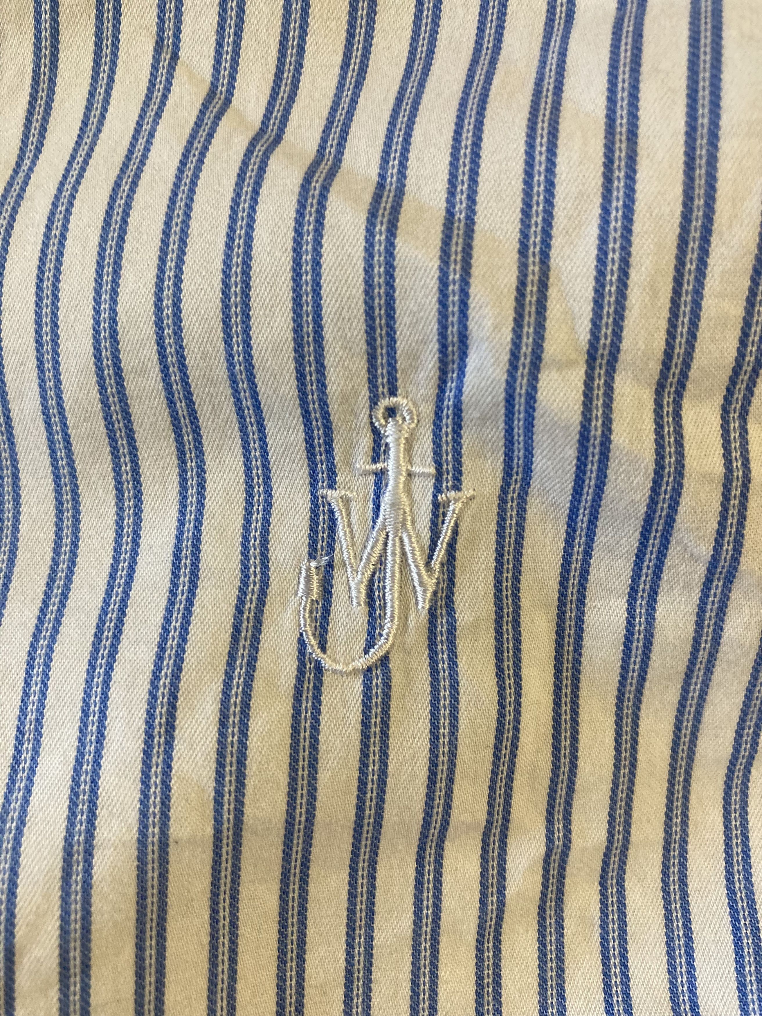 Designer × JW Anderson × Uniqlo 🔥UNIQLO J.W ANDERSON Rare Mixed Stripe SHIRT Size US S / EU 44-46 / 1 - 6 Thumbnail