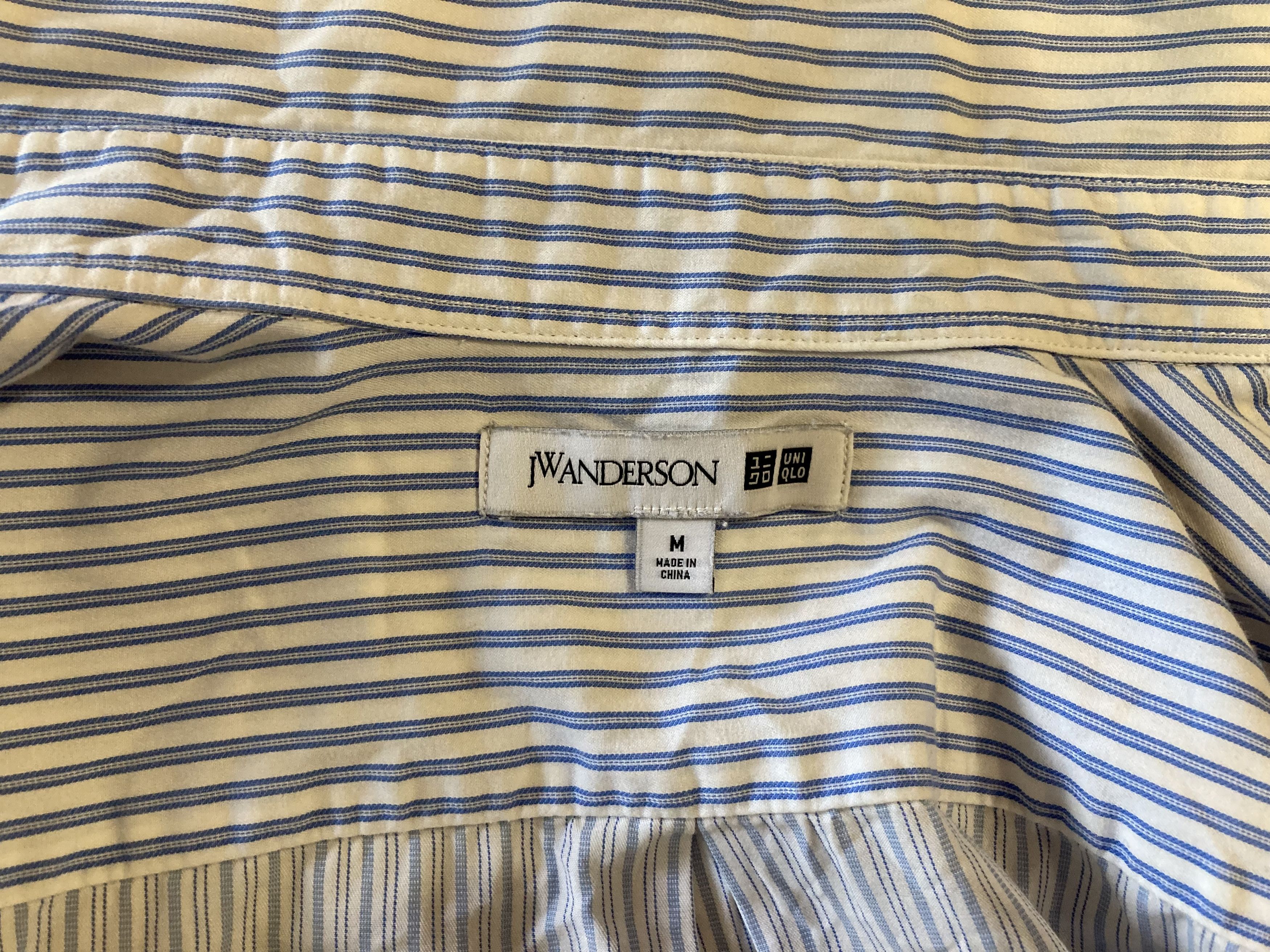 Designer × JW Anderson × Uniqlo 🔥UNIQLO J.W ANDERSON Rare Mixed Stripe SHIRT Size US S / EU 44-46 / 1 - 3 Thumbnail