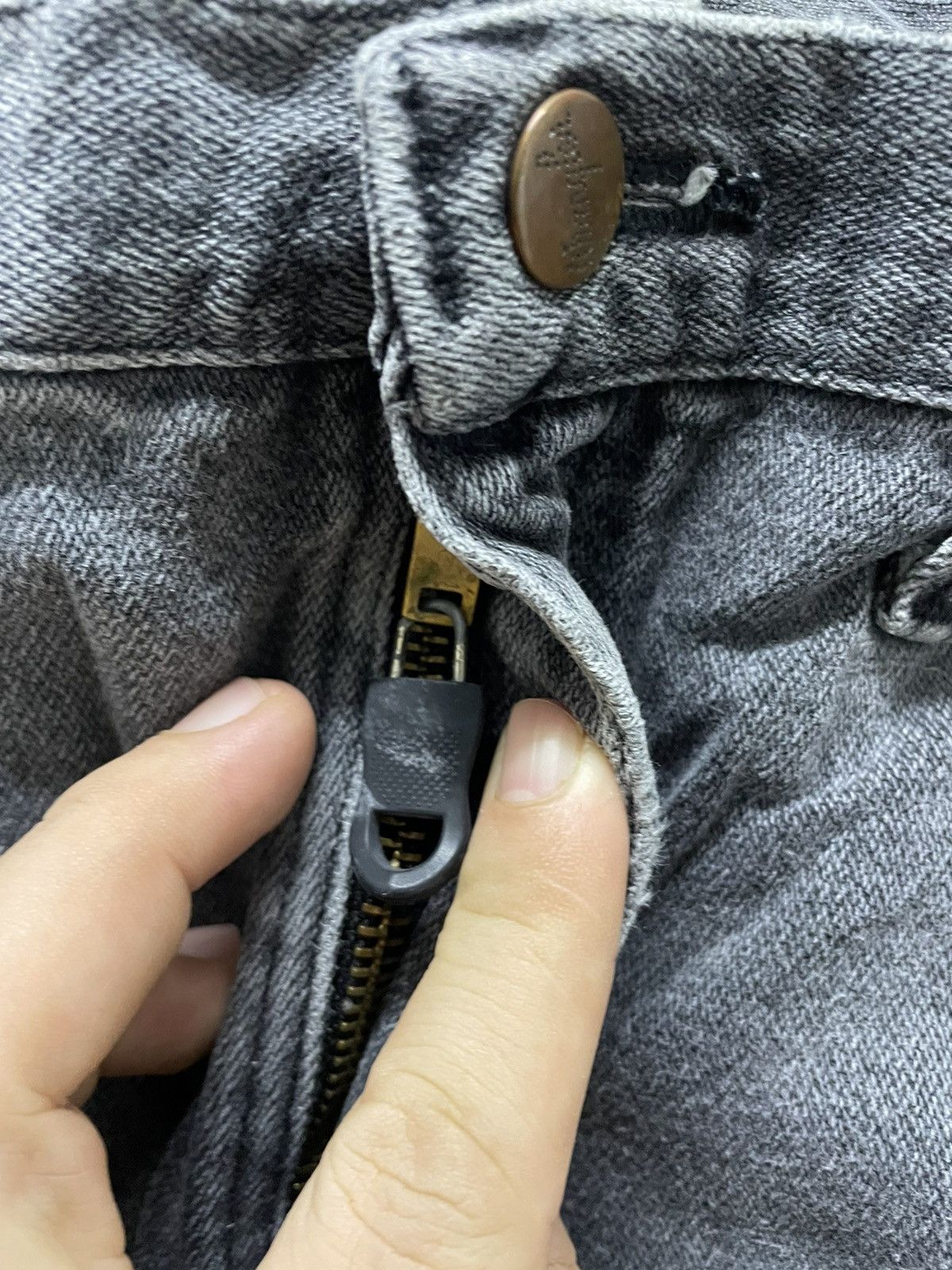 Vintage VINTAGE WRANGLER BLACK DENIM MADE IN USA Size US 41 - 4 Thumbnail