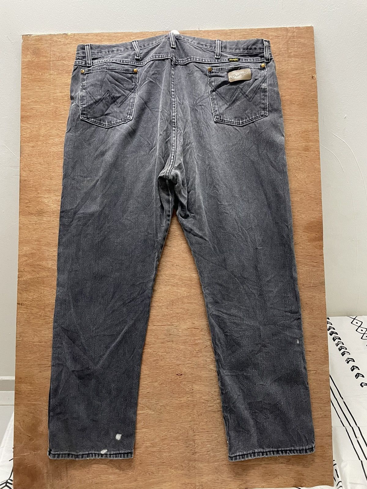 Vintage VINTAGE WRANGLER BLACK DENIM MADE IN USA Size US 41 - 6 Thumbnail