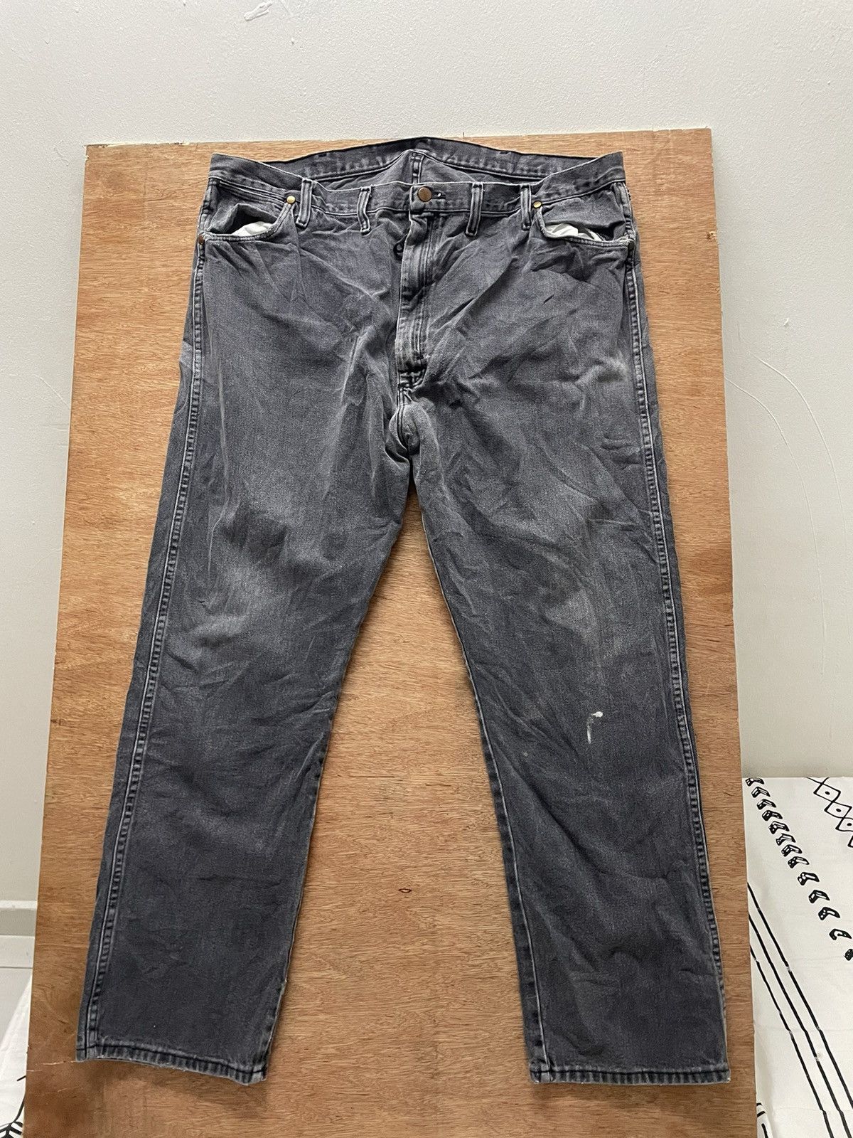 Vintage VINTAGE WRANGLER BLACK DENIM MADE IN USA Size US 41 - 1 Thumbnail
