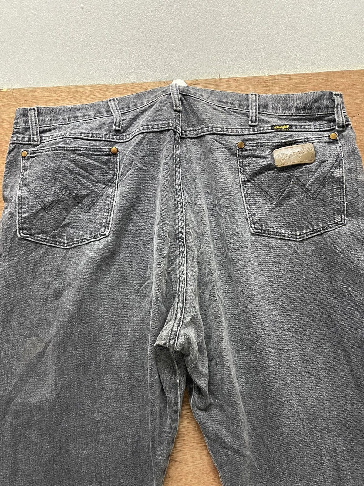 Vintage VINTAGE WRANGLER BLACK DENIM MADE IN USA Size US 41 - 7 Thumbnail