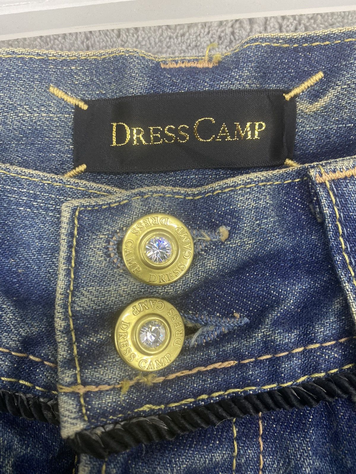 Japanese Brand 🔥 VINTAGE DENIM DRESS CAMP NO 3363-240611 MADE IN JAPAN Size US 32 / EU 48 - 6 Thumbnail