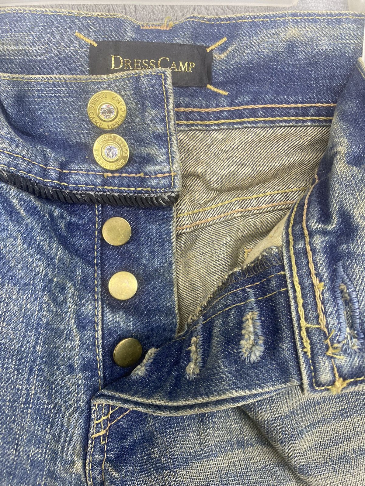 Japanese Brand 🔥 VINTAGE DENIM DRESS CAMP NO 3363-240611 MADE IN JAPAN Size US 32 / EU 48 - 7 Thumbnail