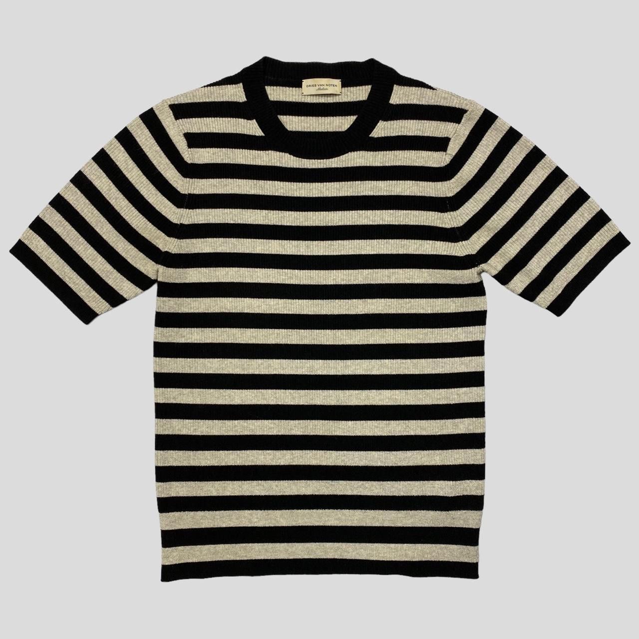 Dries Van Noten Dries Van Noten 90’s Striped Ribbed Shortsleeve Crewneck - S Size S / US 4 / IT 40 - 1 Thumbnail
