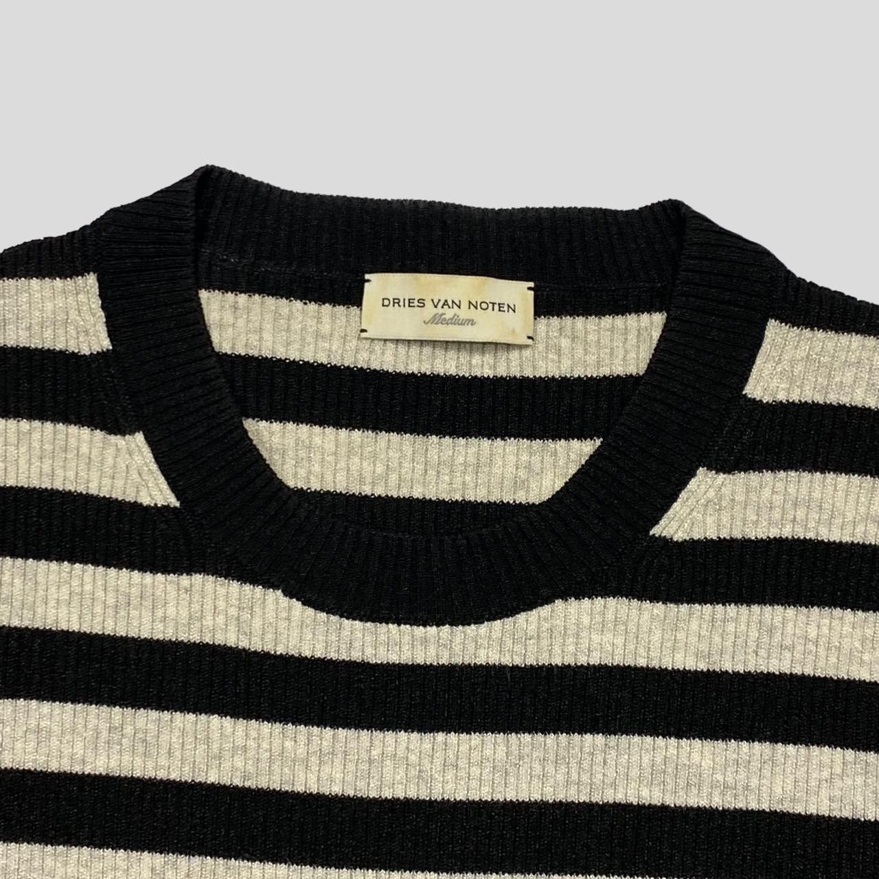 Dries Van Noten Dries Van Noten 90’s Striped Ribbed Shortsleeve Crewneck - S Size S / US 4 / IT 40 - 2 Thumbnail