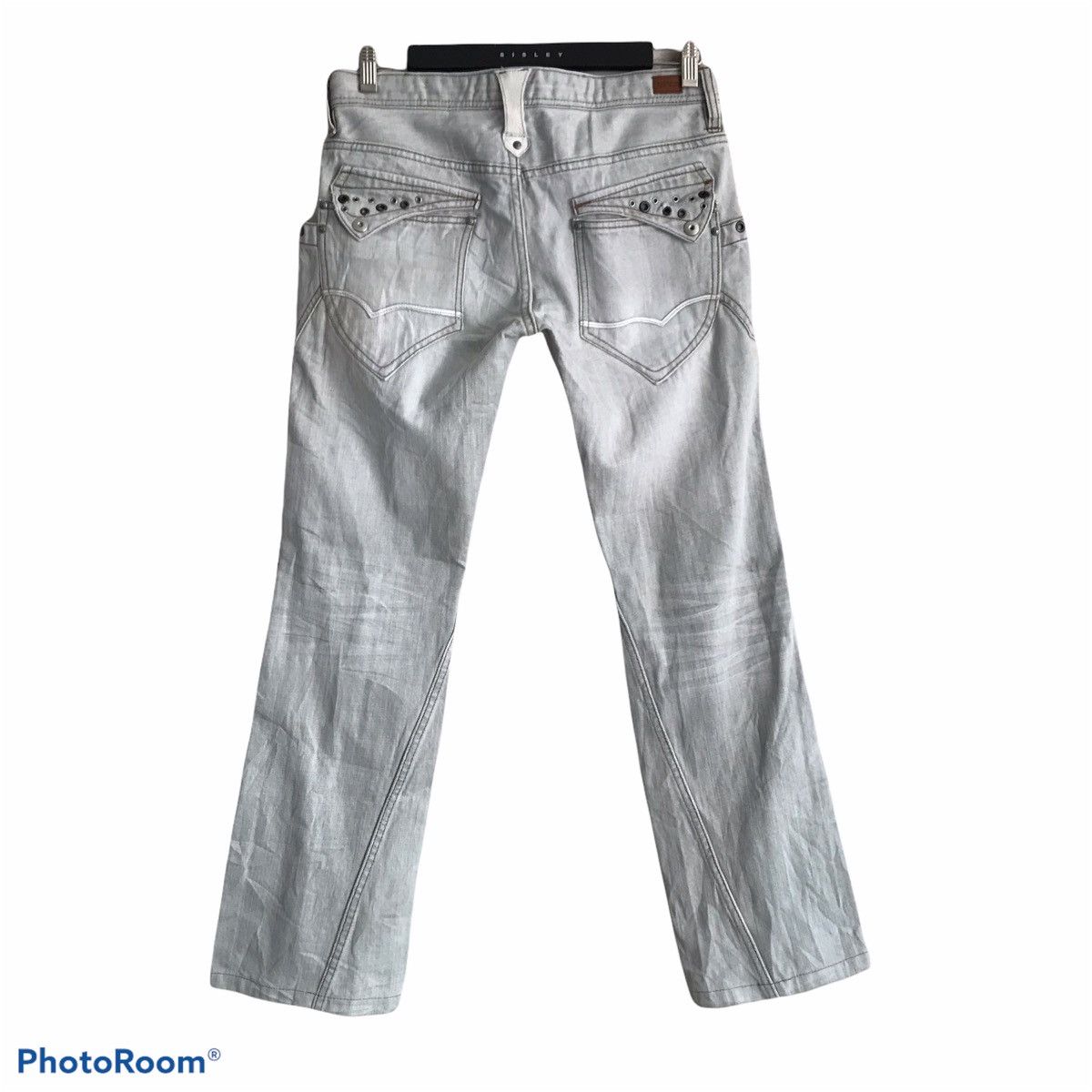 Nicole Club Nicole Club For Men Denim Flare Studded Leather Size US 32 / EU 48 - 1 Thumbnail