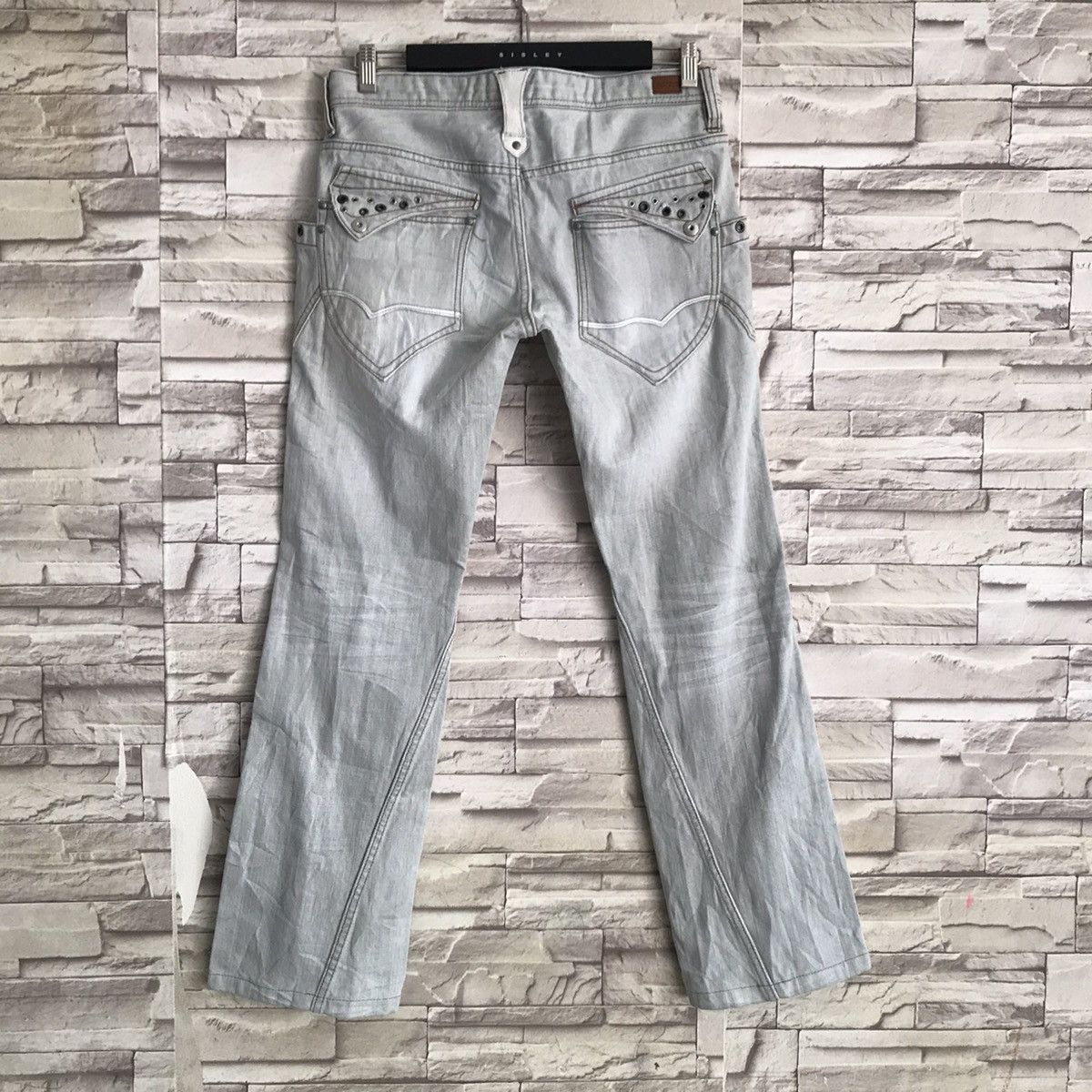 Nicole Club Nicole Club For Men Denim Flare Studded Leather Size US 32 / EU 48 - 11 Thumbnail