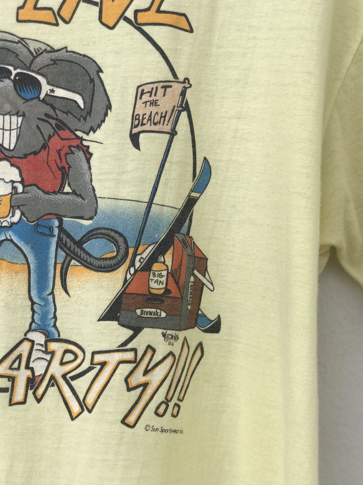 Vintage Vintage Shirt I live To Party by Sun Sportswear inc Size US L / EU 52-54 / 3 - 4 Thumbnail
