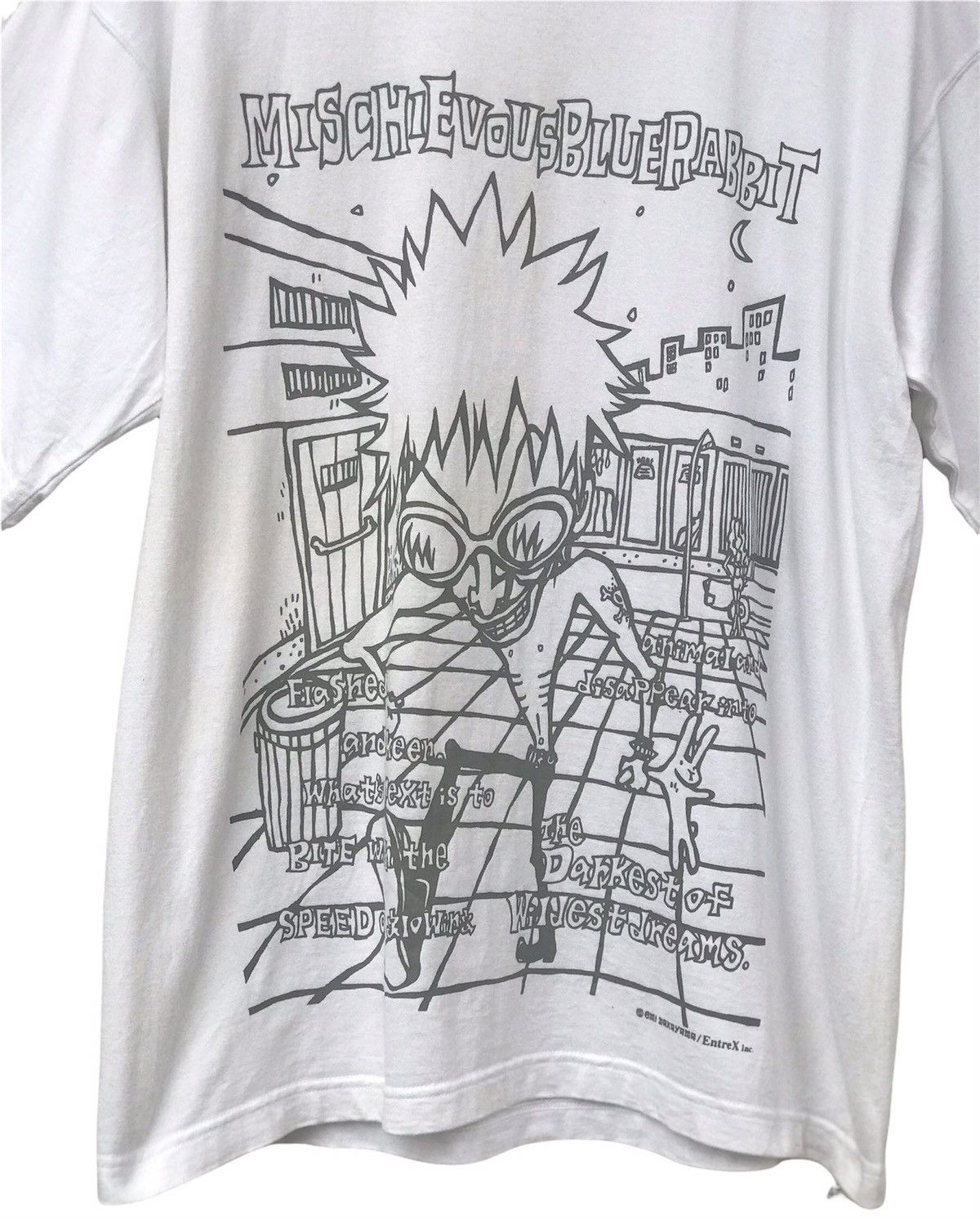 Japanese Brand Vintage Mischievous Blue Rabbit Over Print Size US L / EU 52-54 / 3 - 2 Thumbnail