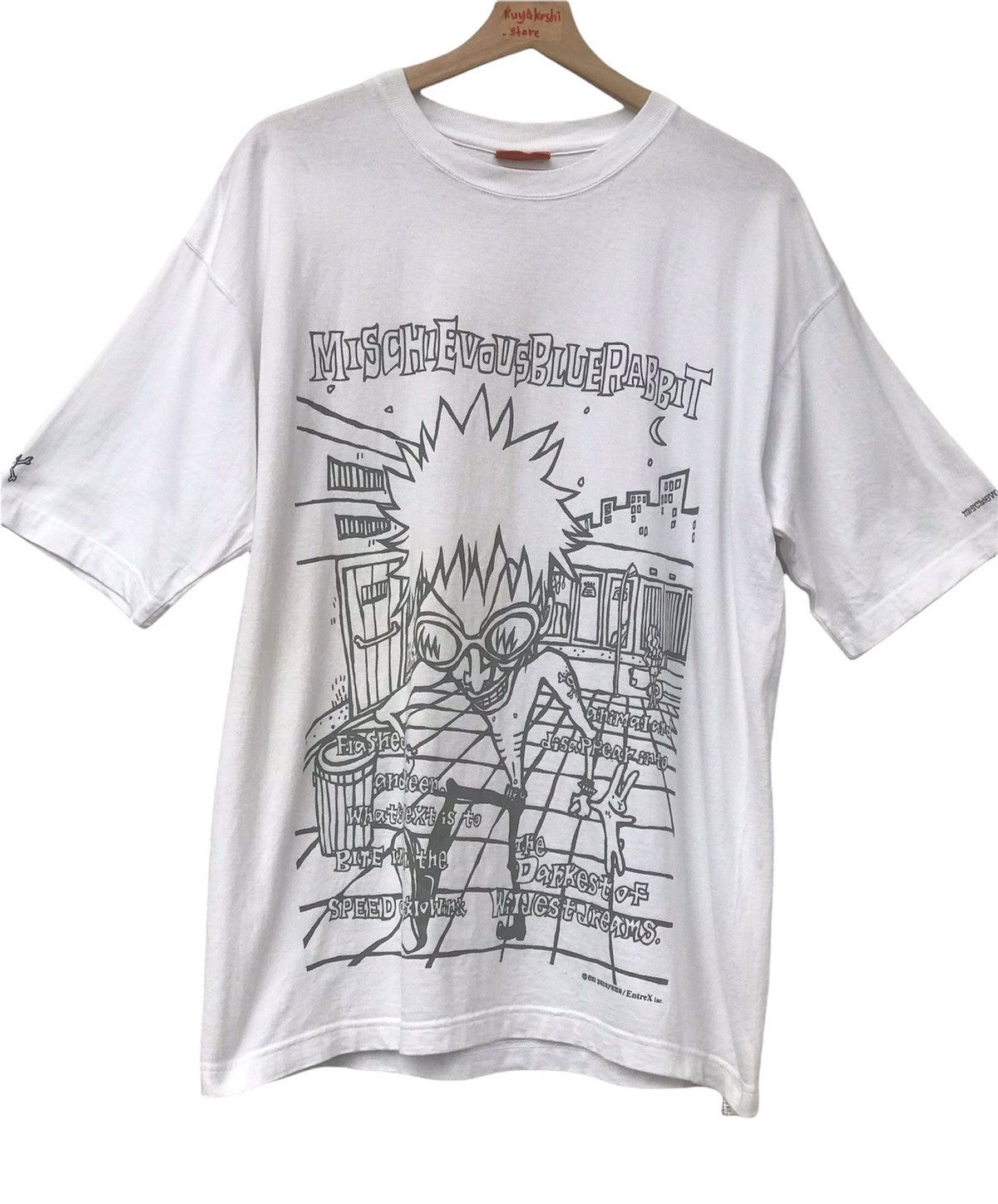 Japanese Brand Vintage Mischievous Blue Rabbit Over Print Size US L / EU 52-54 / 3 - 1 Thumbnail