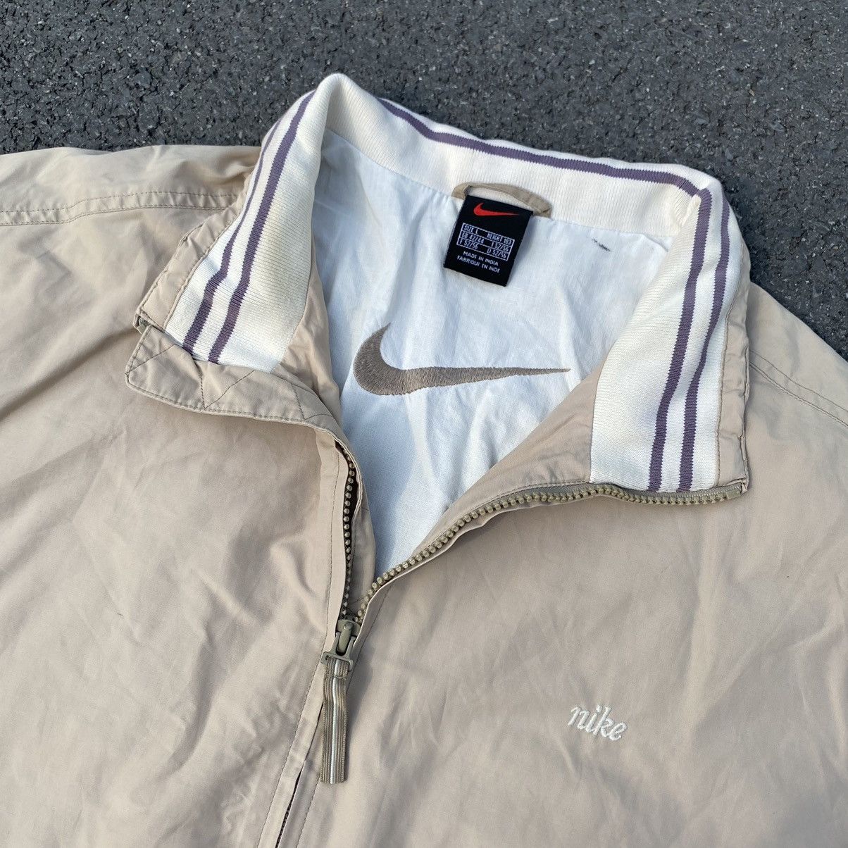 Nike × Vintage Rare Vintage Nike Spell Out Swoosh 90s Jacket Size US XL / EU 56 / 4 - 1 Thumbnail
