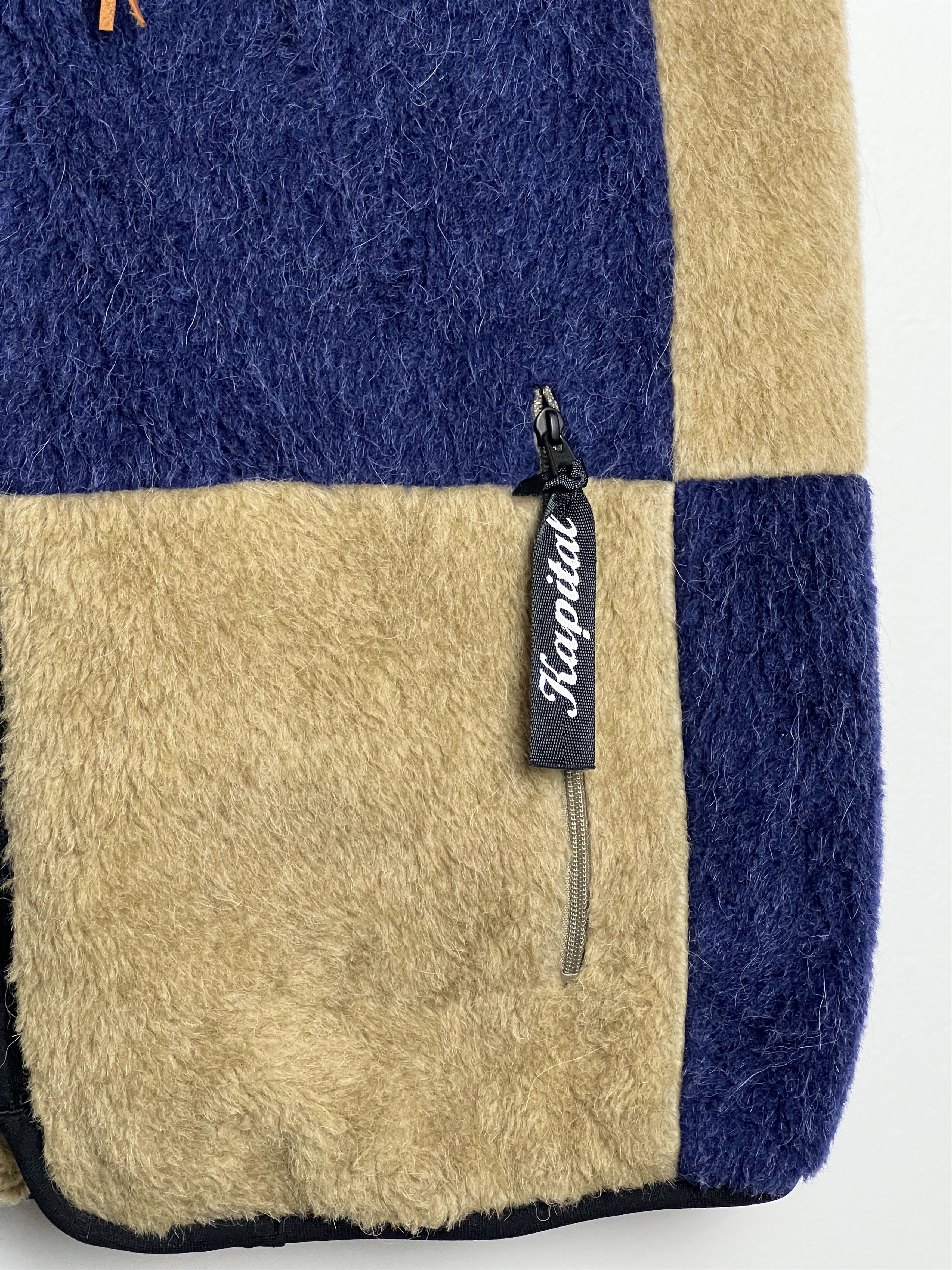 Kapital Reversible Wool Fleece Boa Color Block Vest Size US M / EU 48-50 / 2 - 7 Thumbnail