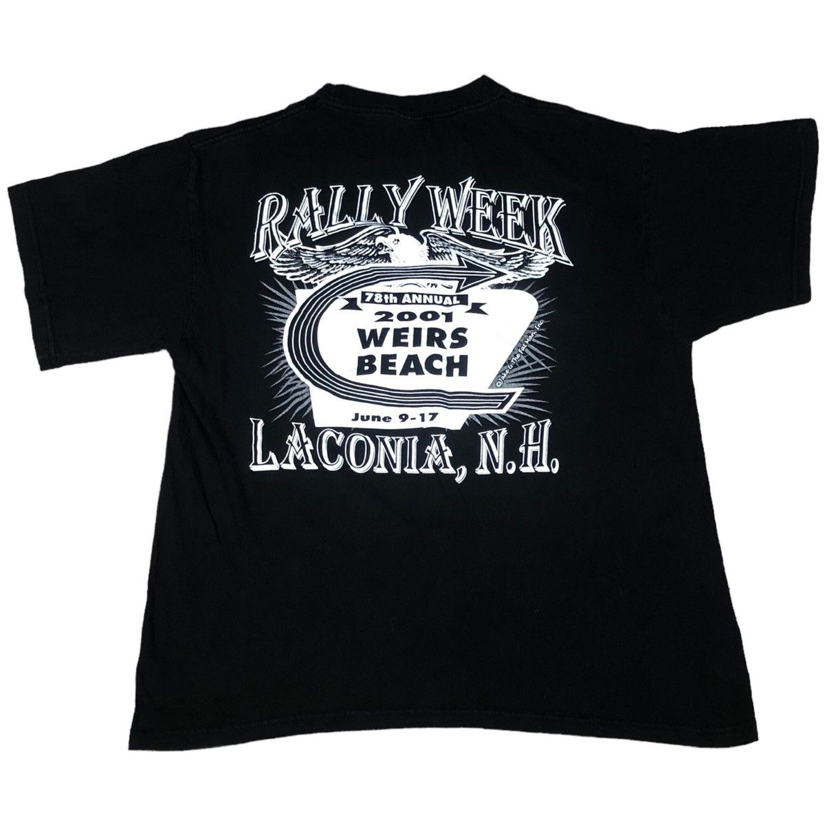 Vintage Vintage 2001 Laconia Motorcycle Bike Rally Shirt Adult M Size US M / EU 48-50 / 2 - 5 Thumbnail