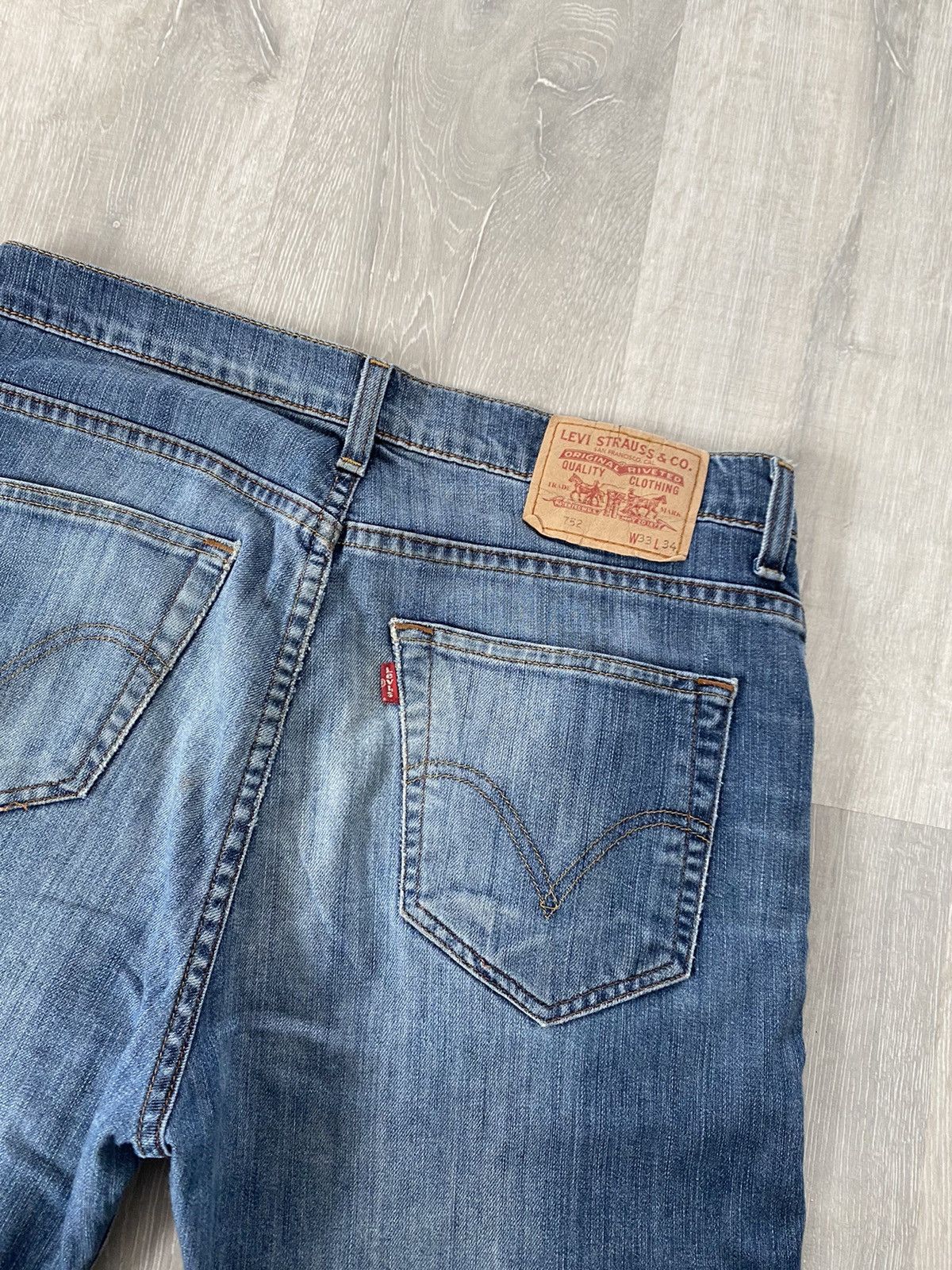 Levi's × Vintage Levi’s 752 vintage blue jeans denim pants Size US 33 - 1 Thumbnail