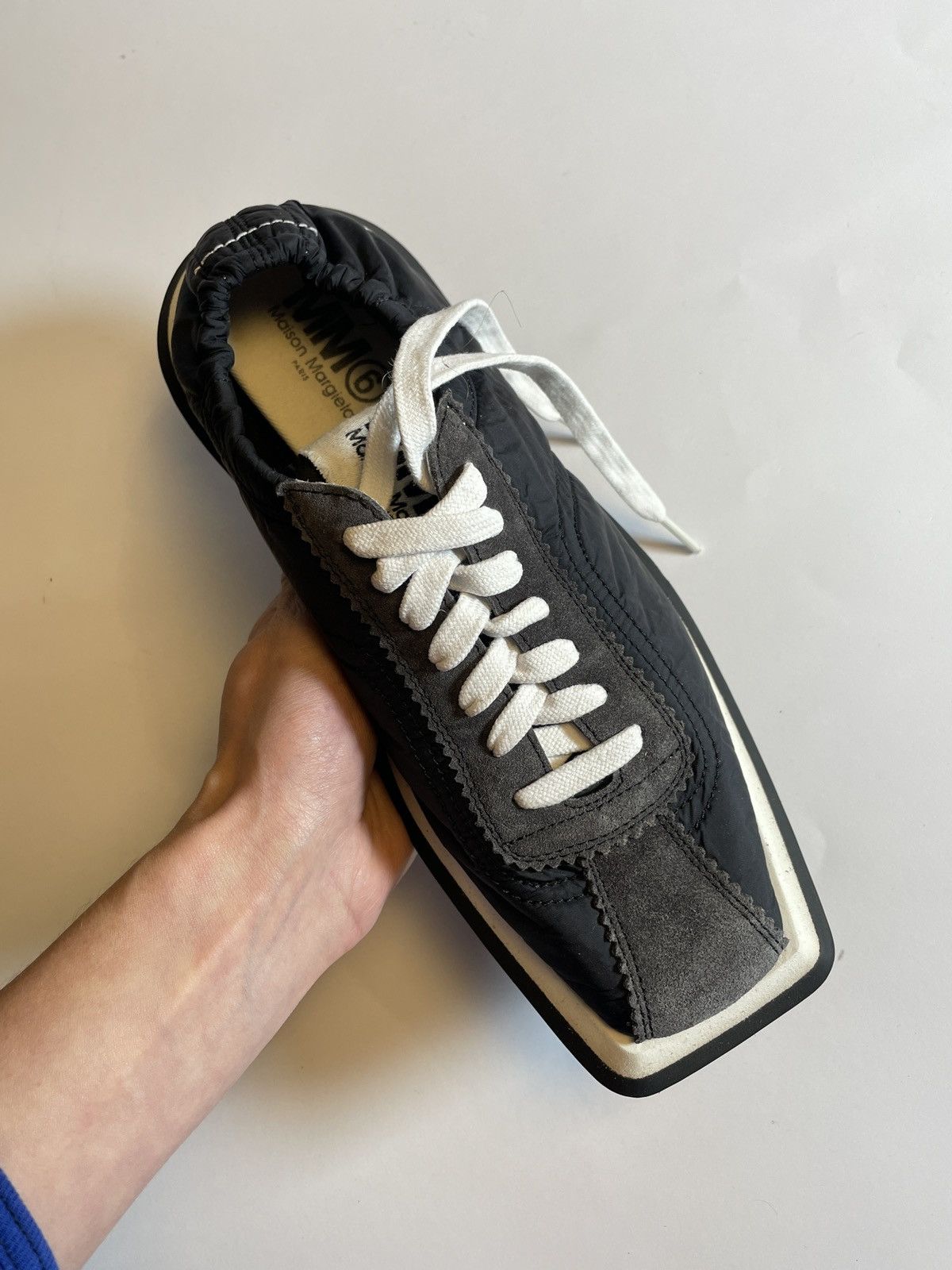 Maison Margiela MM6 Maison Margiela Black 6 Racer Sneakers Size US 6.5 / EU 39-40 - 7 Thumbnail