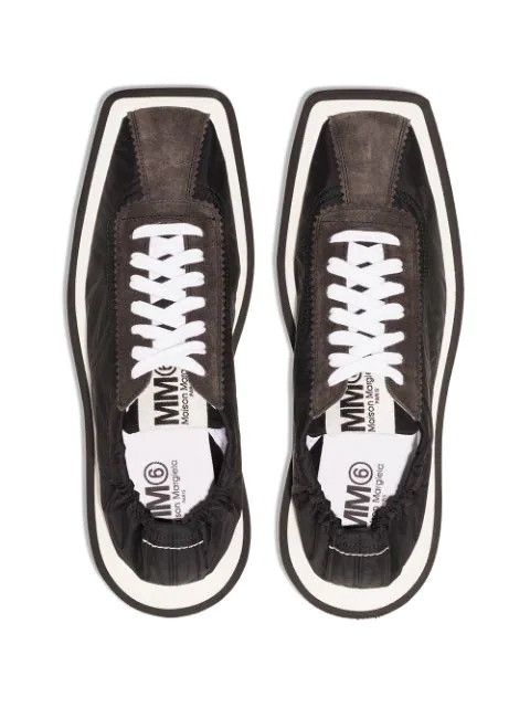 Maison Margiela MM6 Maison Margiela Black 6 Racer Sneakers Size US 6.5 / EU 39-40 - 2 Thumbnail