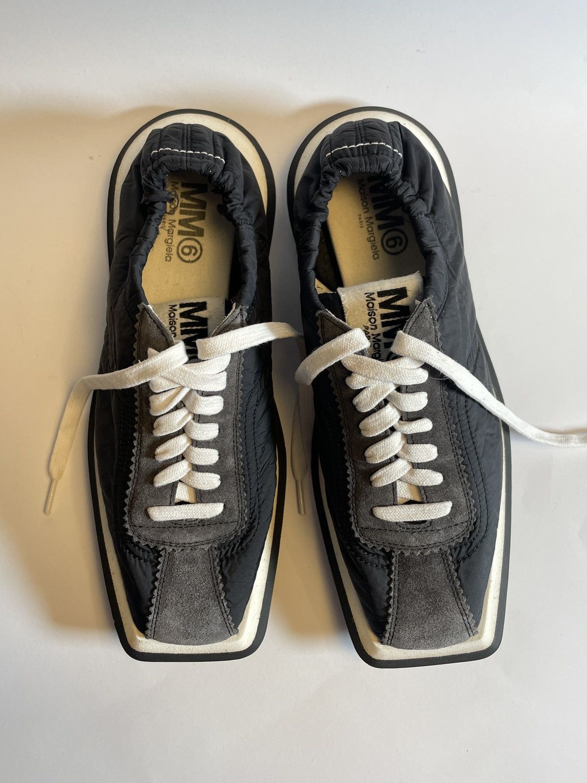 Maison Margiela MM6 Maison Margiela Black 6 Racer Sneakers Size US 6.5 / EU 39-40 - 3 Thumbnail