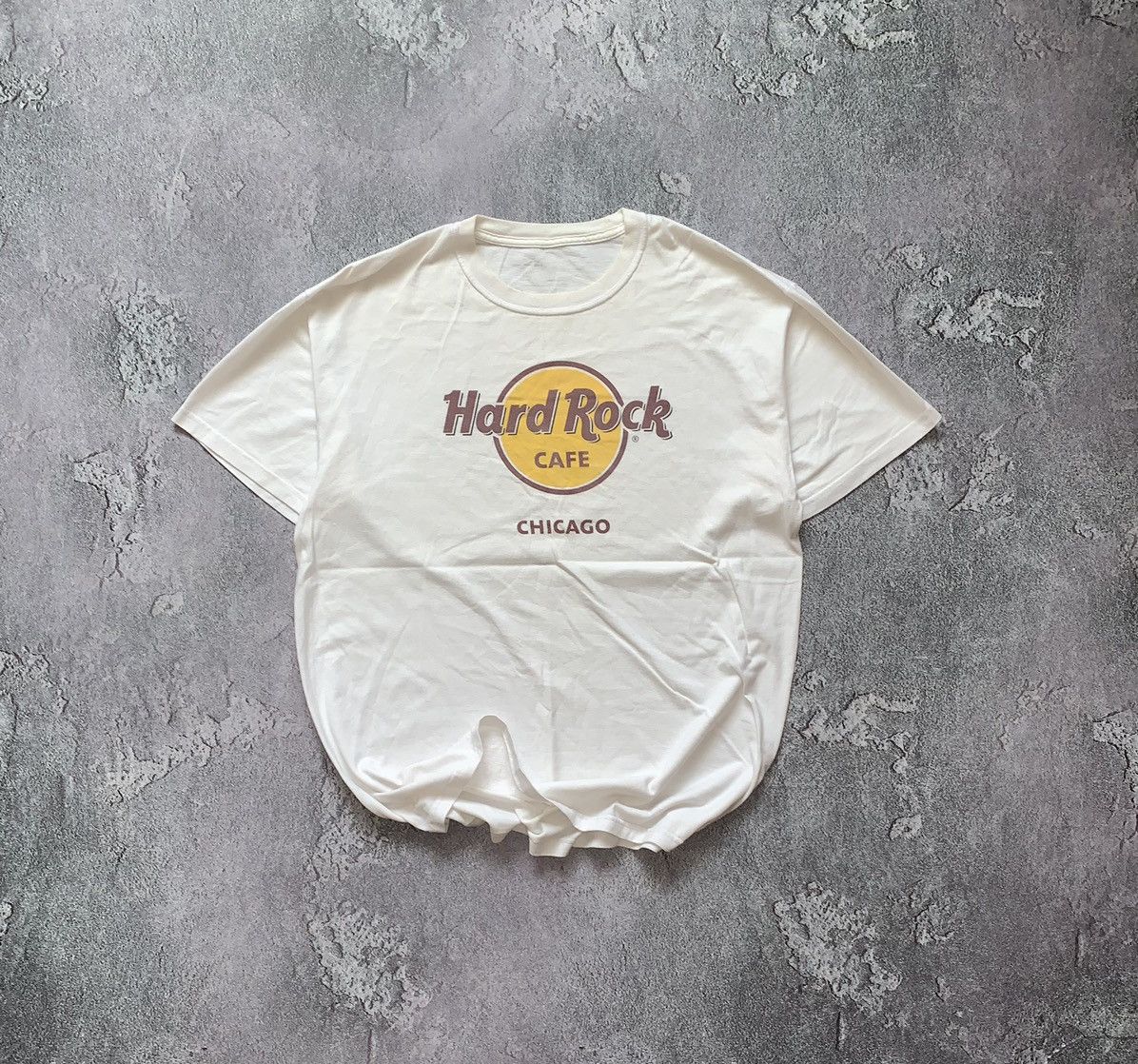 Hard Rock Cafe × Vintage Hard Rock Cafe L big logo Chicago tee T-shirt polo dress Size US L / EU 52-54 / 3 - 1 Thumbnail