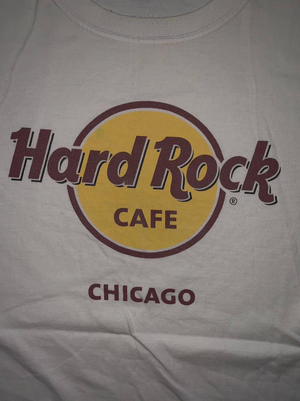 Hard Rock Cafe × Vintage Hard Rock Cafe L big logo Chicago tee T-shirt polo dress Size US L / EU 52-54 / 3 - 4 Thumbnail