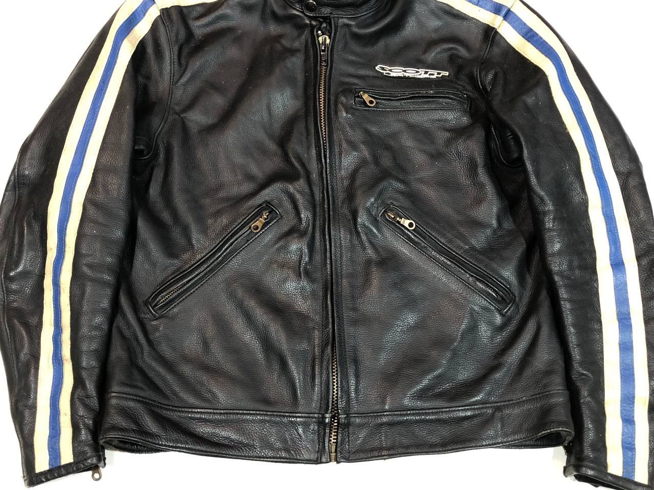 Other Scott Moto Leather Jacket Racing Vintage Size US M / EU 48-50 / 2 - 7 Thumbnail