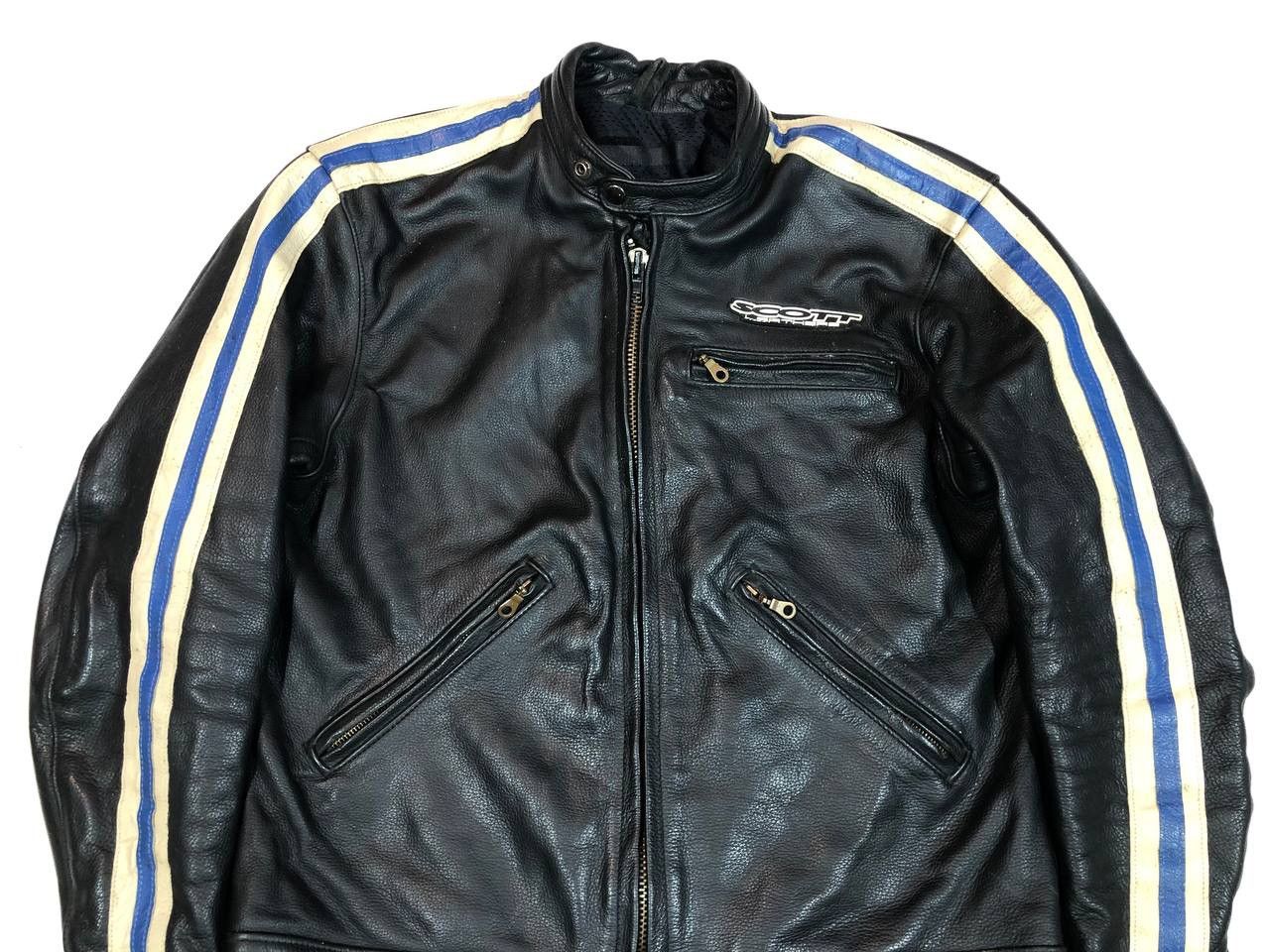 Other Scott Moto Leather Jacket Racing Vintage Size US M / EU 48-50 / 2 - 2 Thumbnail