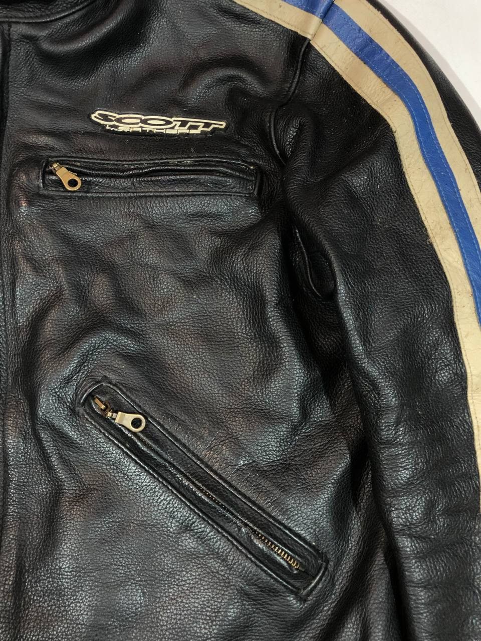 Other Scott Moto Leather Jacket Racing Vintage Size US M / EU 48-50 / 2 - 4 Thumbnail