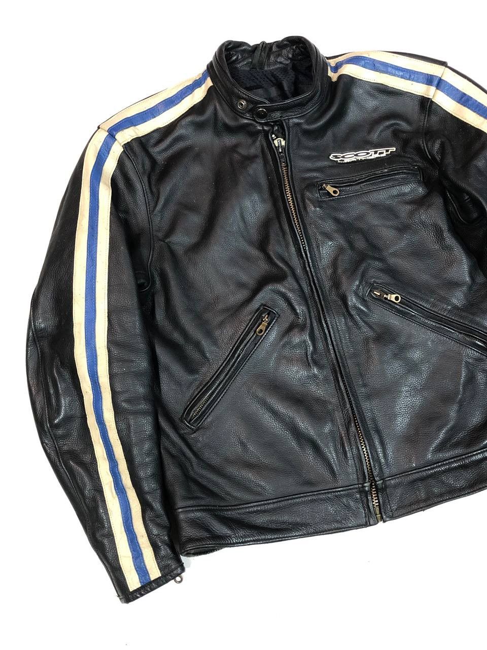 Other Scott Moto Leather Jacket Racing Vintage Size US M / EU 48-50 / 2 - 3 Thumbnail