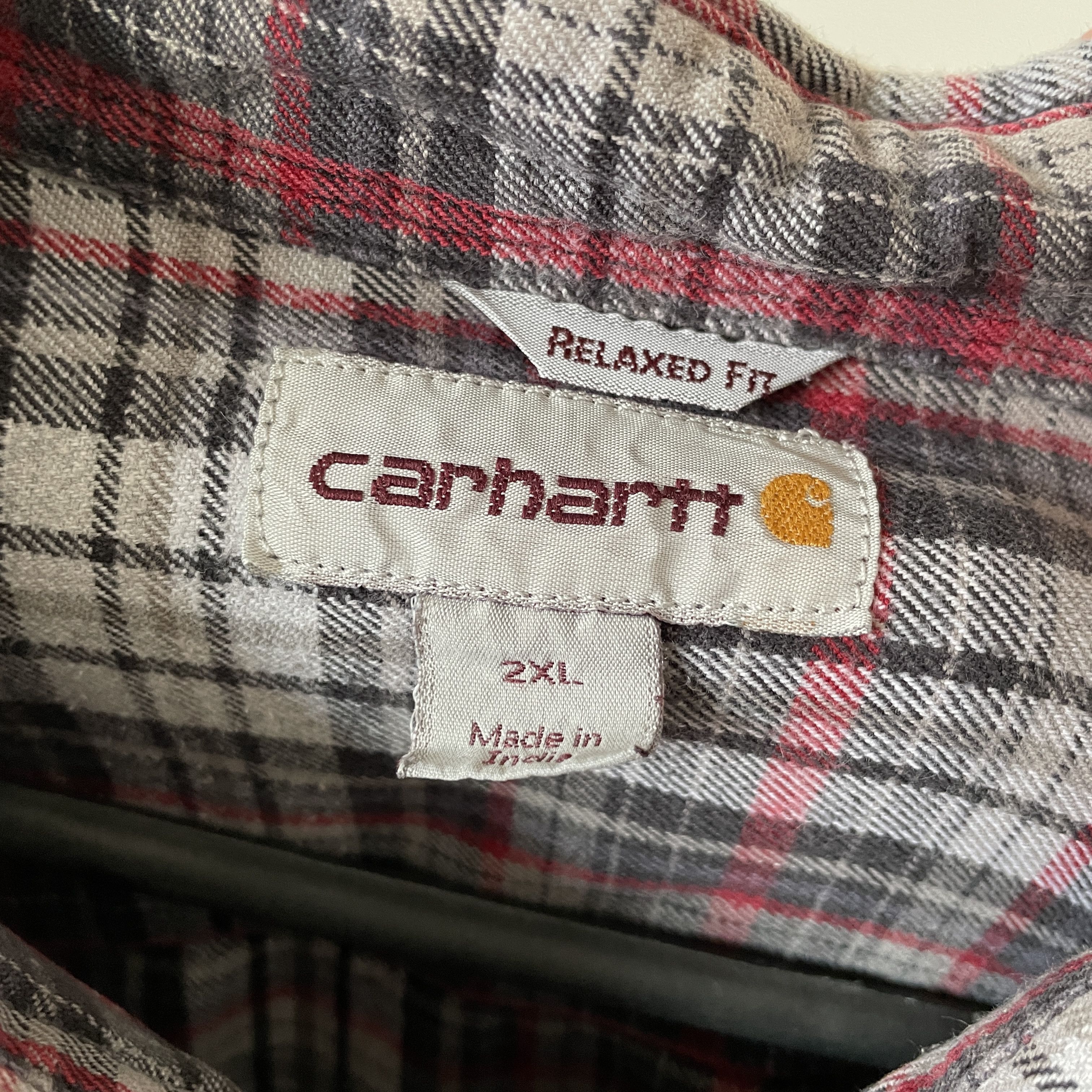 Carhartt Carhartt Vintage Heavy Flannel Plaid Work Shirt Size 2XL Size US XXL / EU 58 / 5 - 7 Thumbnail
