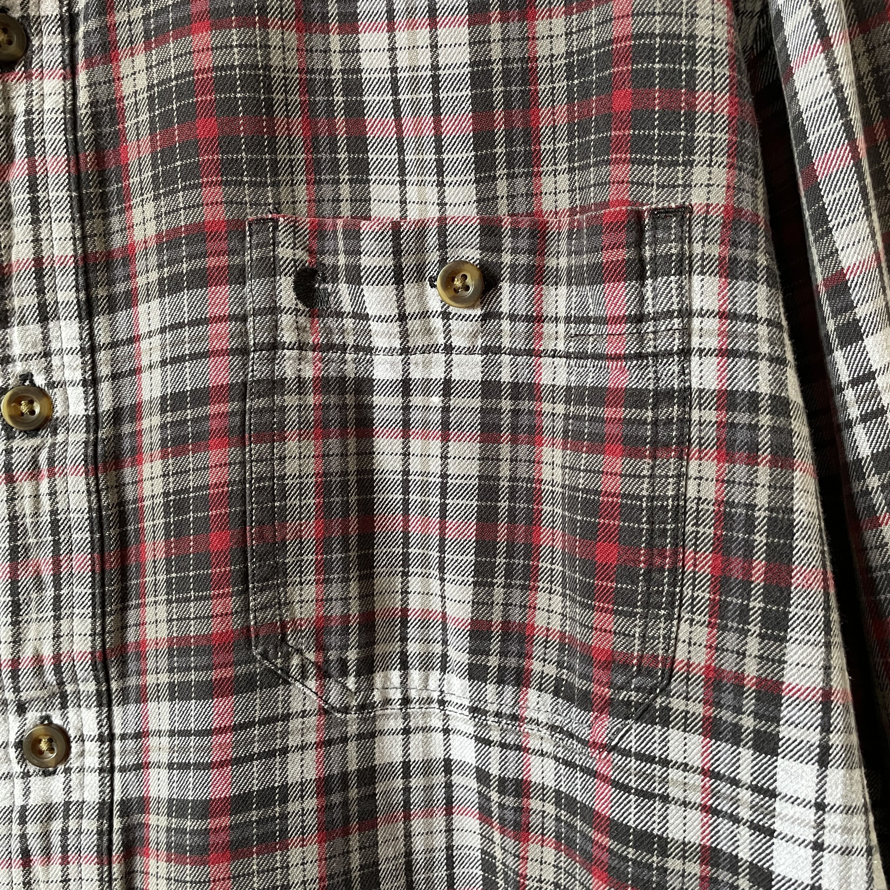 Carhartt Carhartt Vintage Heavy Flannel Plaid Work Shirt Size 2XL Size US XXL / EU 58 / 5 - 4 Thumbnail