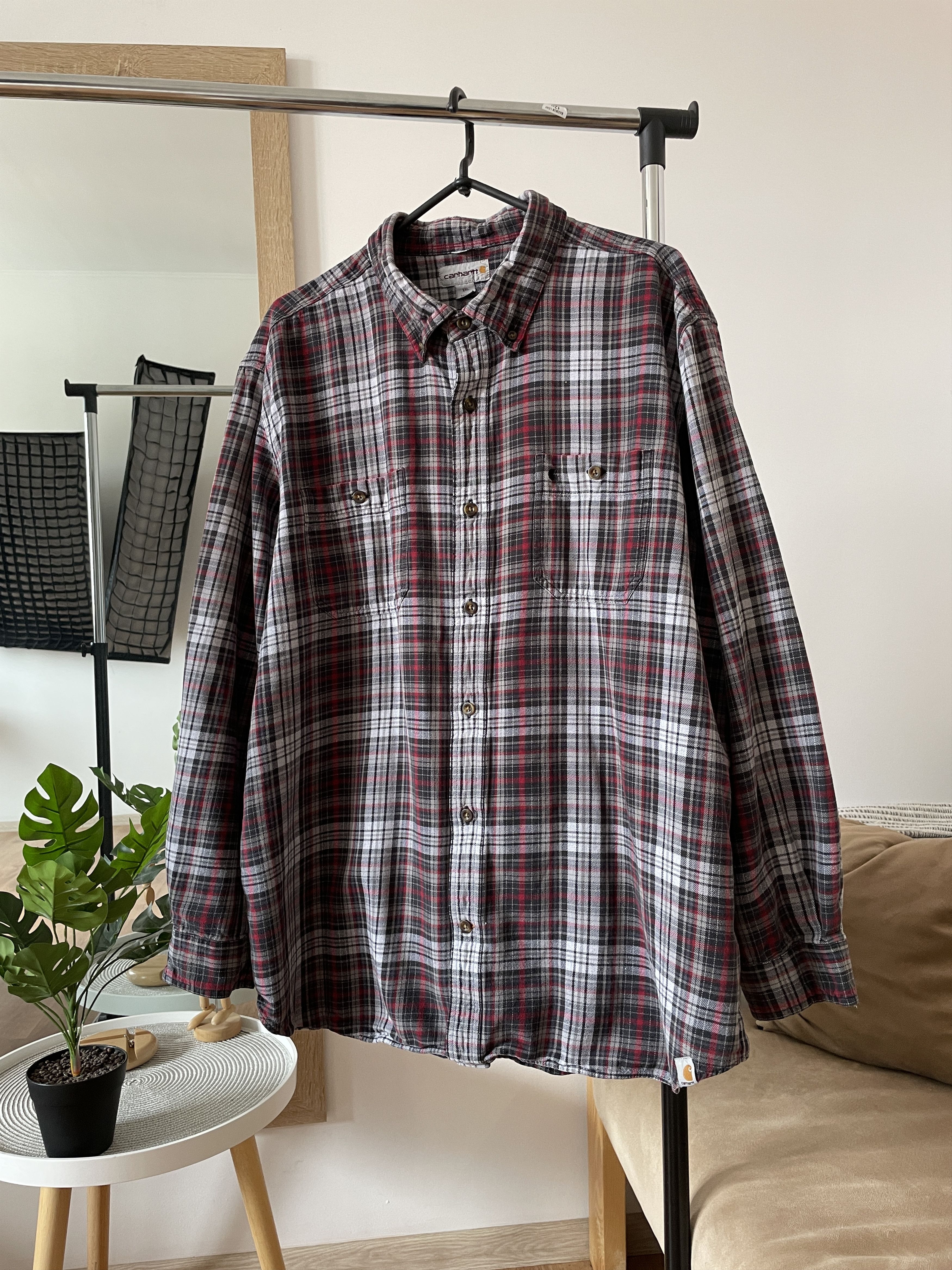 Carhartt Carhartt Vintage Heavy Flannel Plaid Work Shirt Size 2XL Size US XXL / EU 58 / 5 - 1 Thumbnail